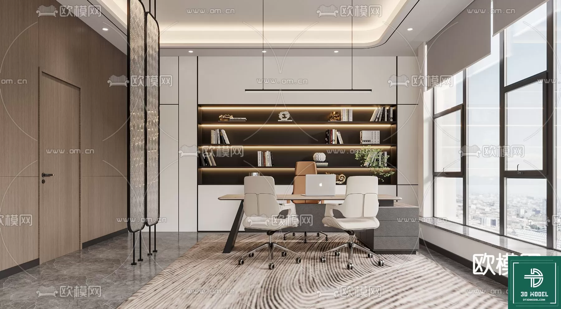 OFFICE ROOM FOR MANAGER – 3DMODEL – 018