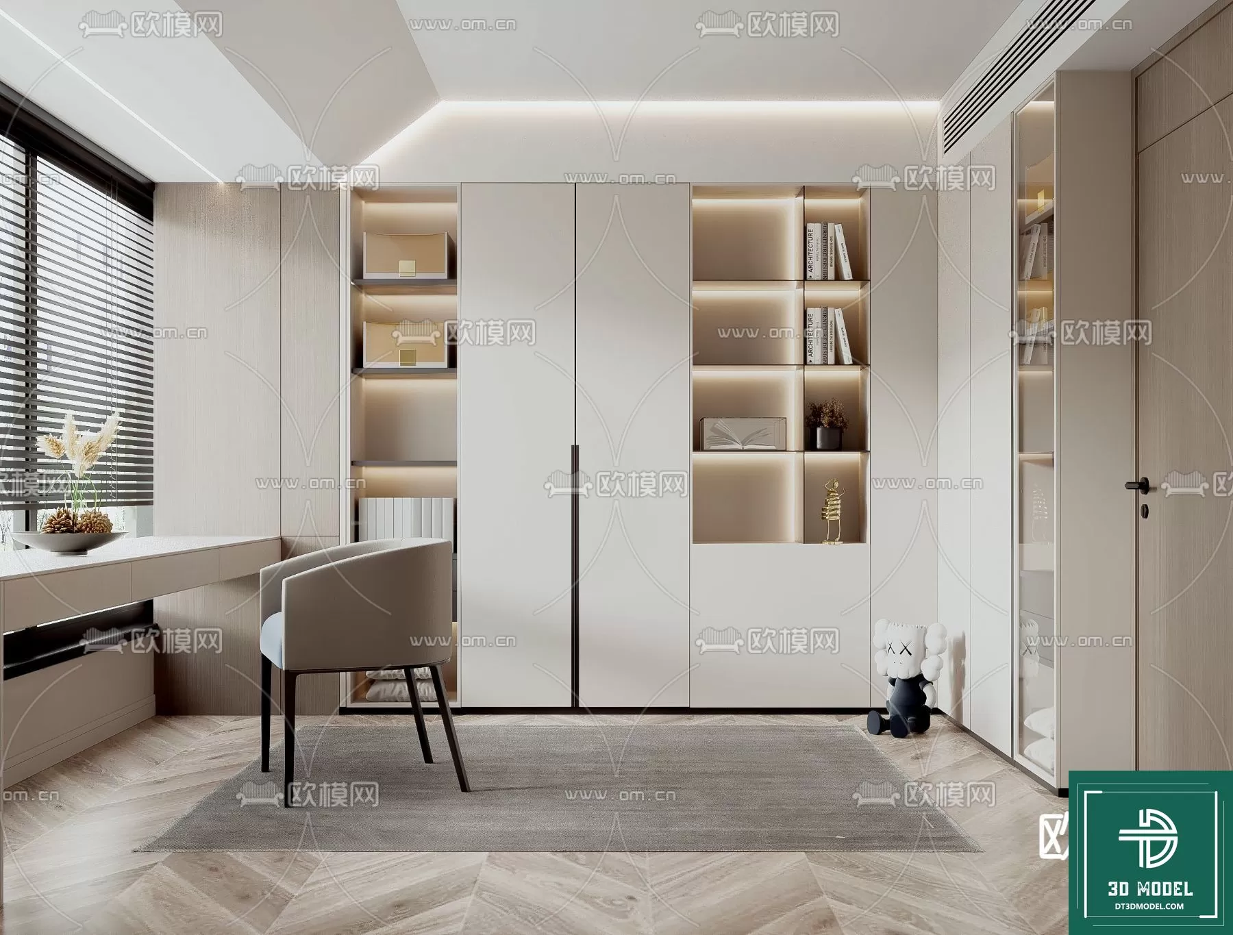 OFFICE ROOM FOR MANAGER – 3DMODEL – 020