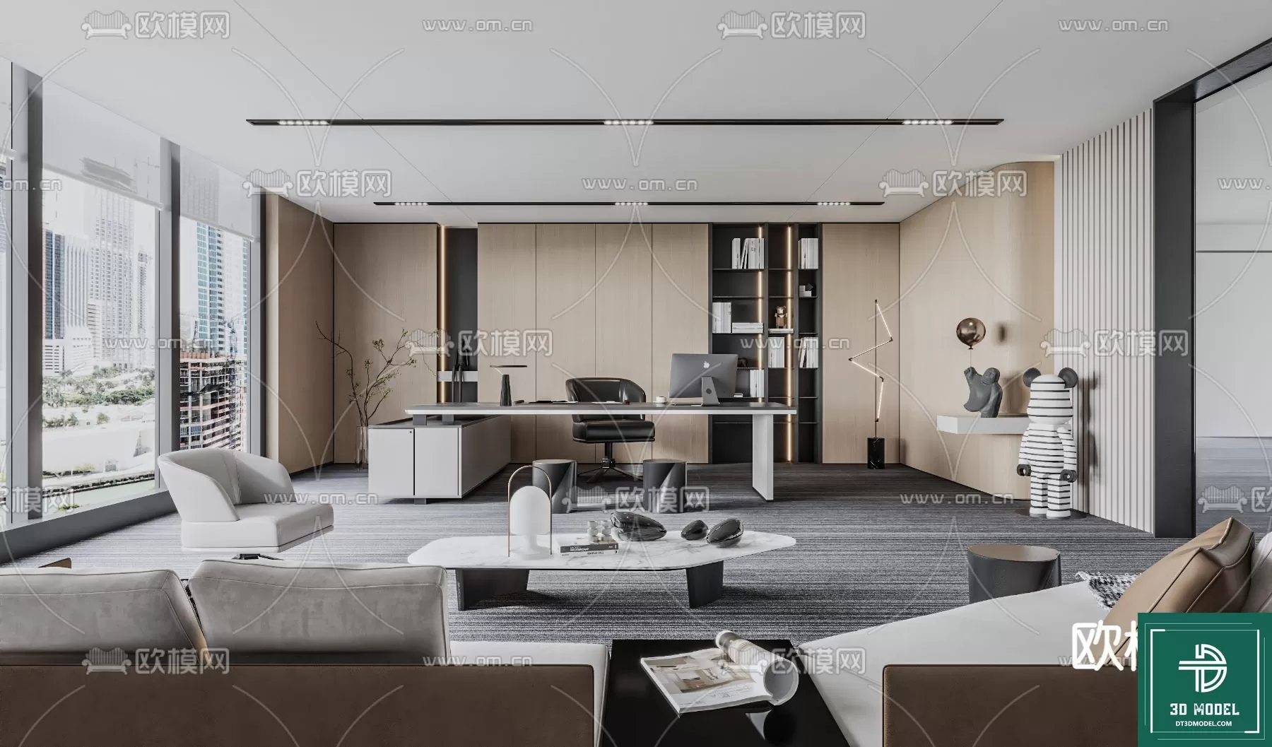 OFFICE ROOM FOR MANAGER – 3DMODEL – 024