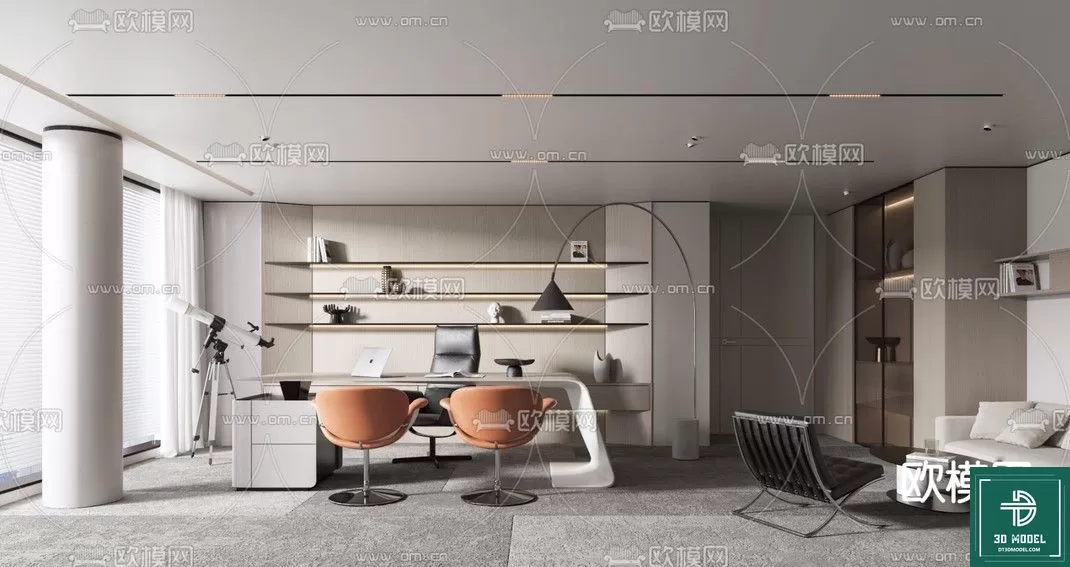 OFFICE ROOM FOR MANAGER – 3DMODEL – 027