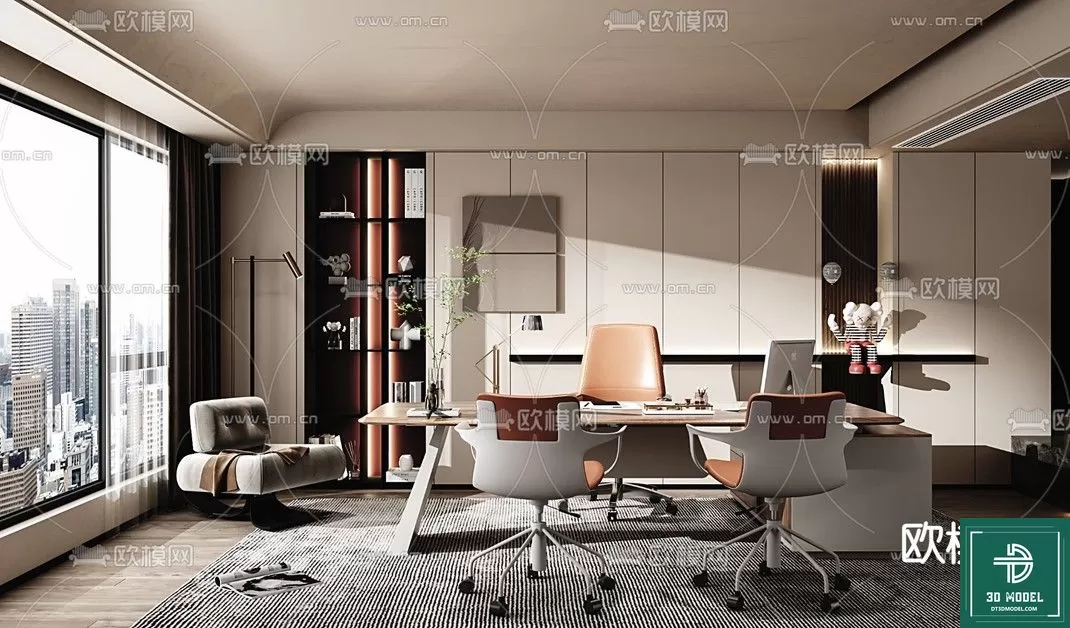 OFFICE ROOM FOR MANAGER – 3DMODEL – 028