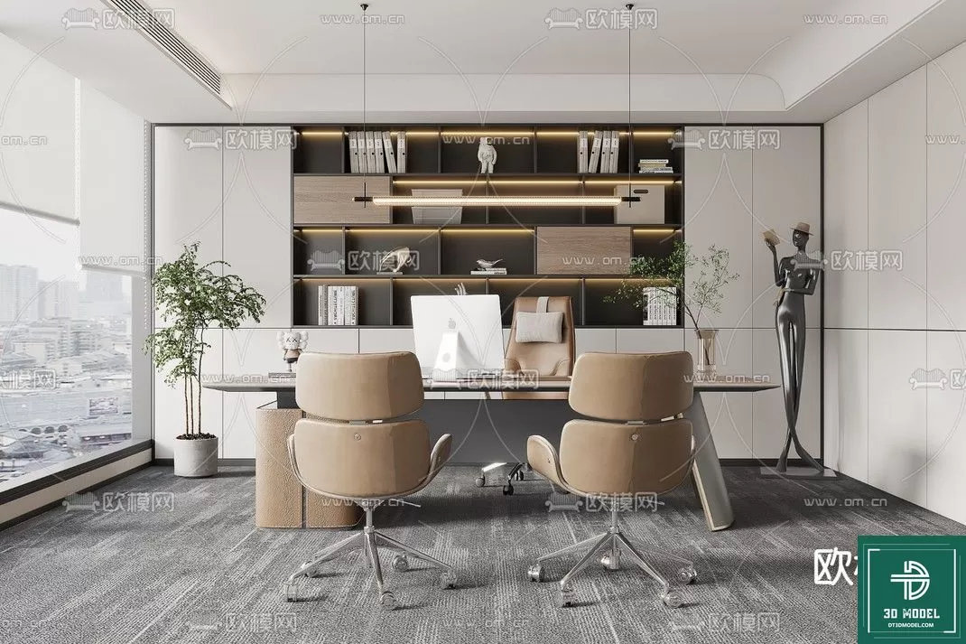 OFFICE ROOM FOR MANAGER – 3DMODEL – 031