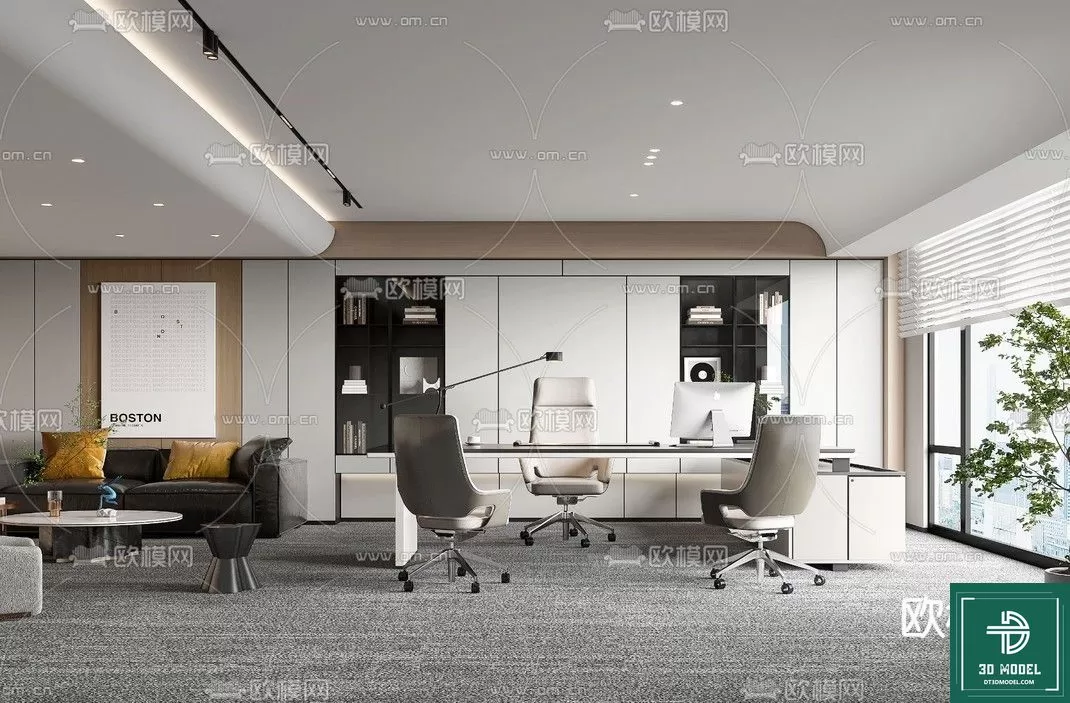 OFFICE ROOM FOR MANAGER – 3DMODEL – 032