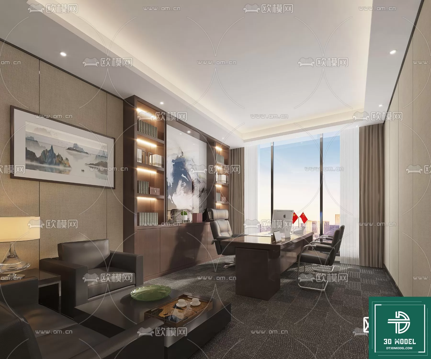 OFFICE ROOM FOR MANAGER – 3DMODEL – 037