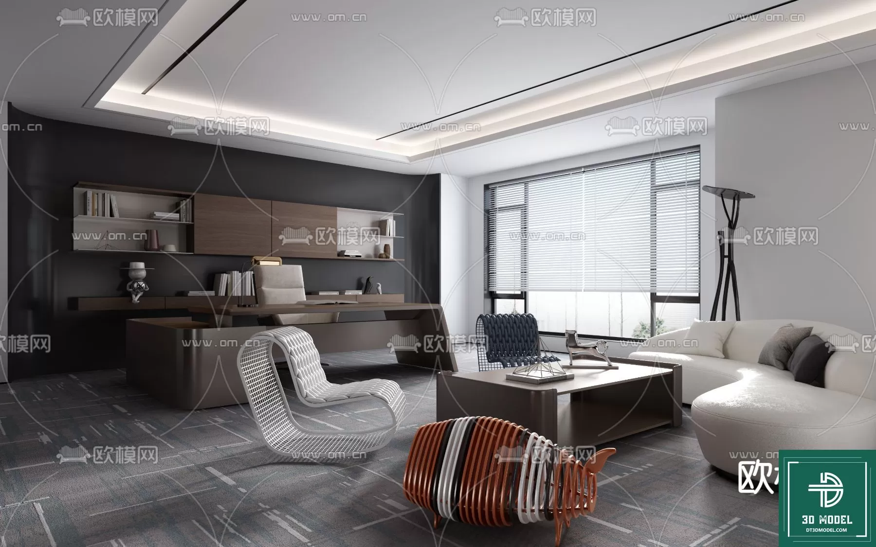 OFFICE ROOM FOR MANAGER – 3DMODEL – 040