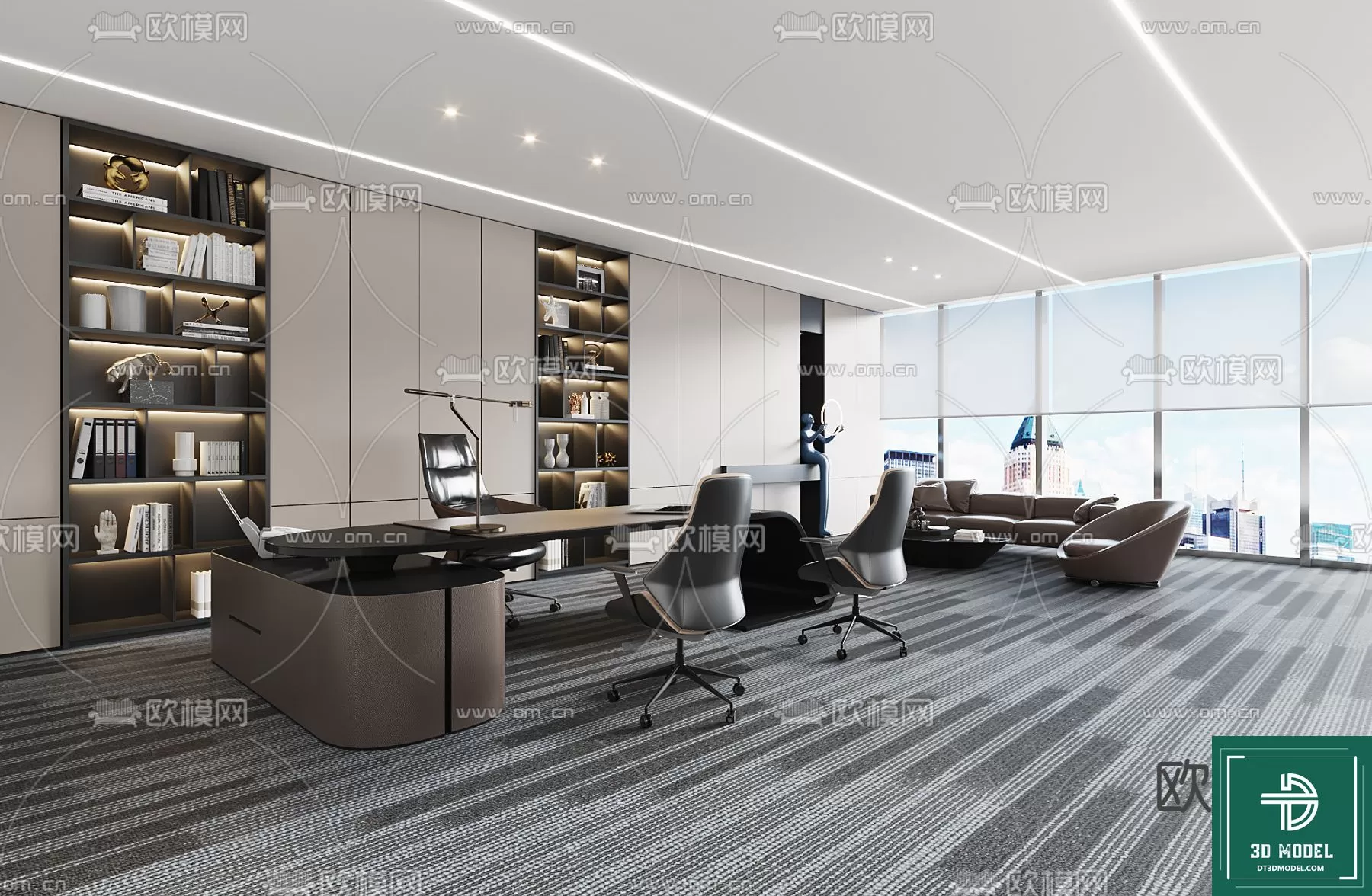 OFFICE ROOM FOR MANAGER – 3DMODEL – 044