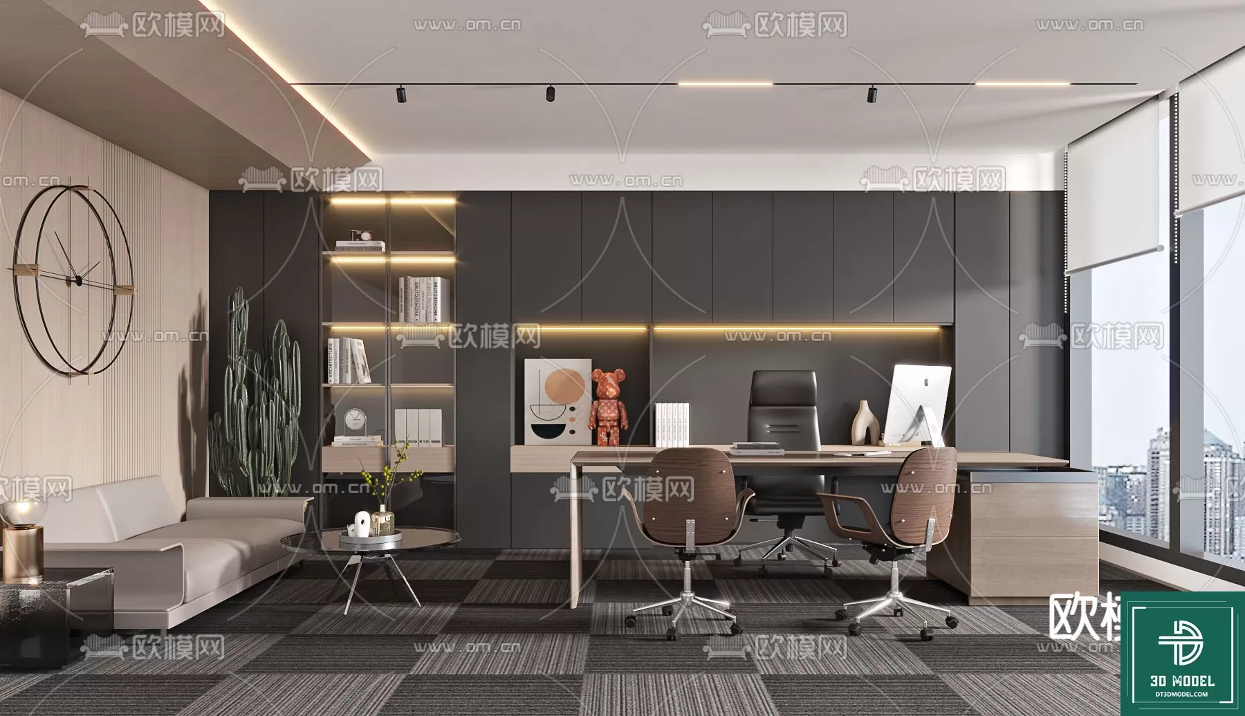 OFFICE ROOM FOR MANAGER – 3DMODEL – 045