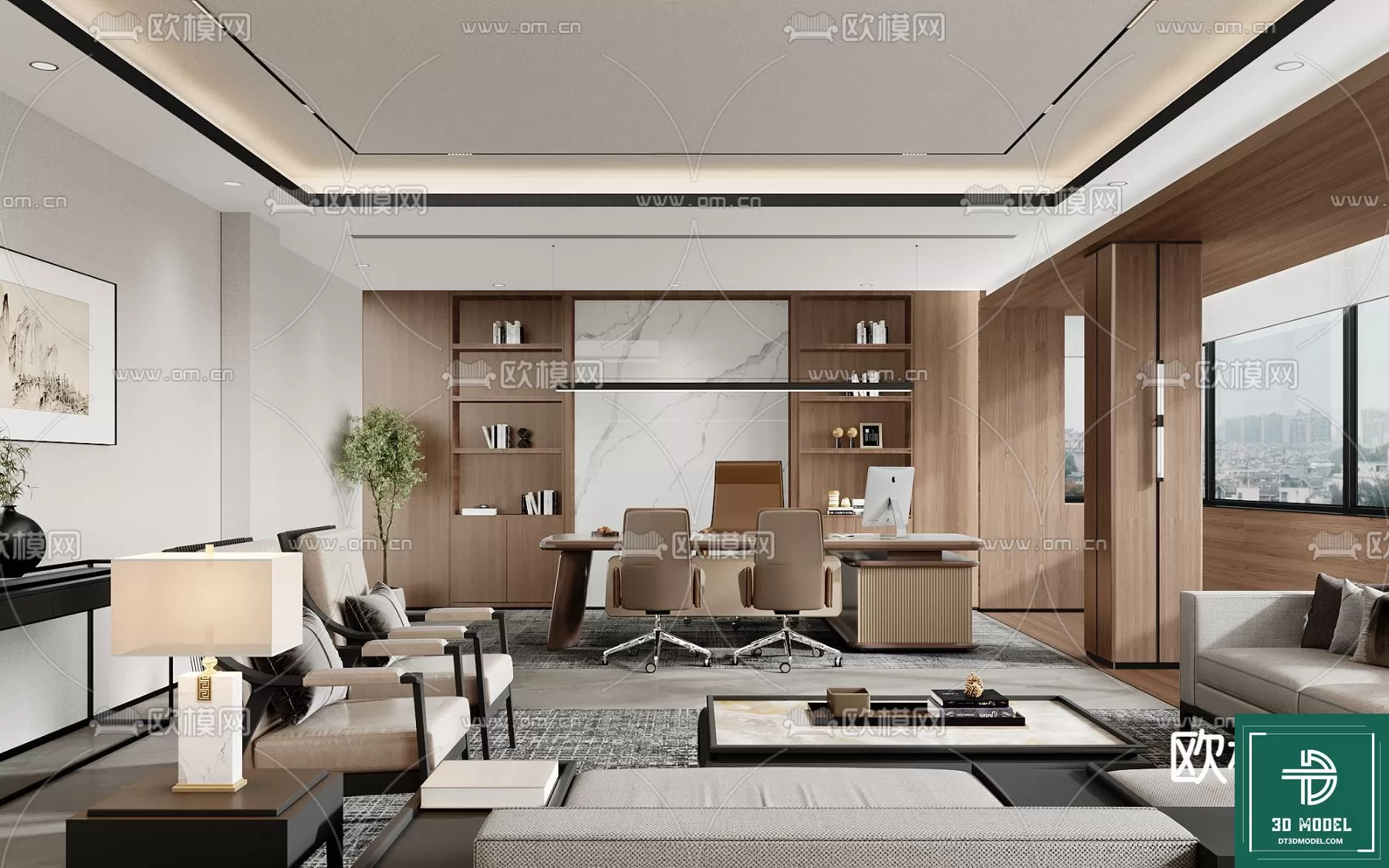 OFFICE ROOM FOR MANAGER – 3DMODEL – 052