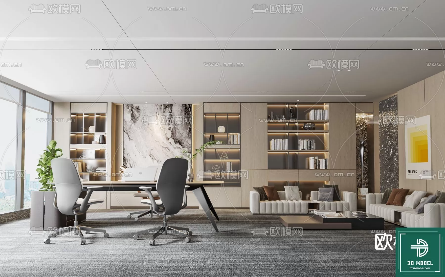 OFFICE ROOM FOR MANAGER – 3DMODEL – 055