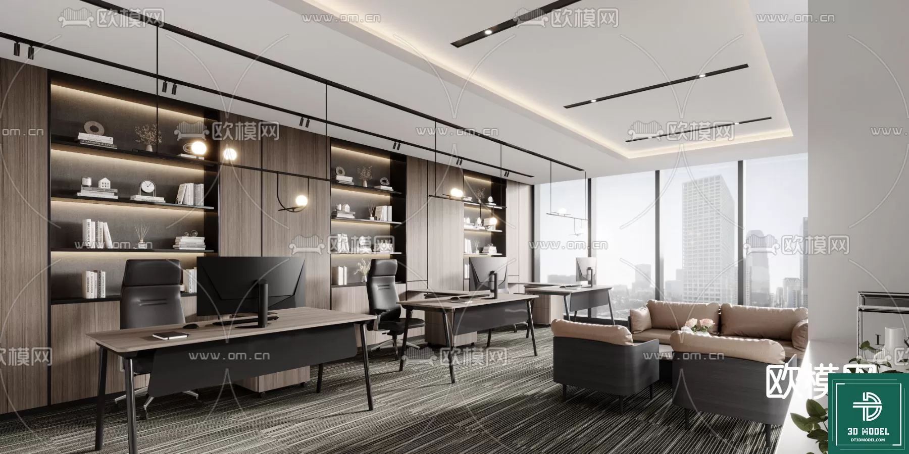 OFFICE ROOM FOR MANAGER – 3DMODEL – 057