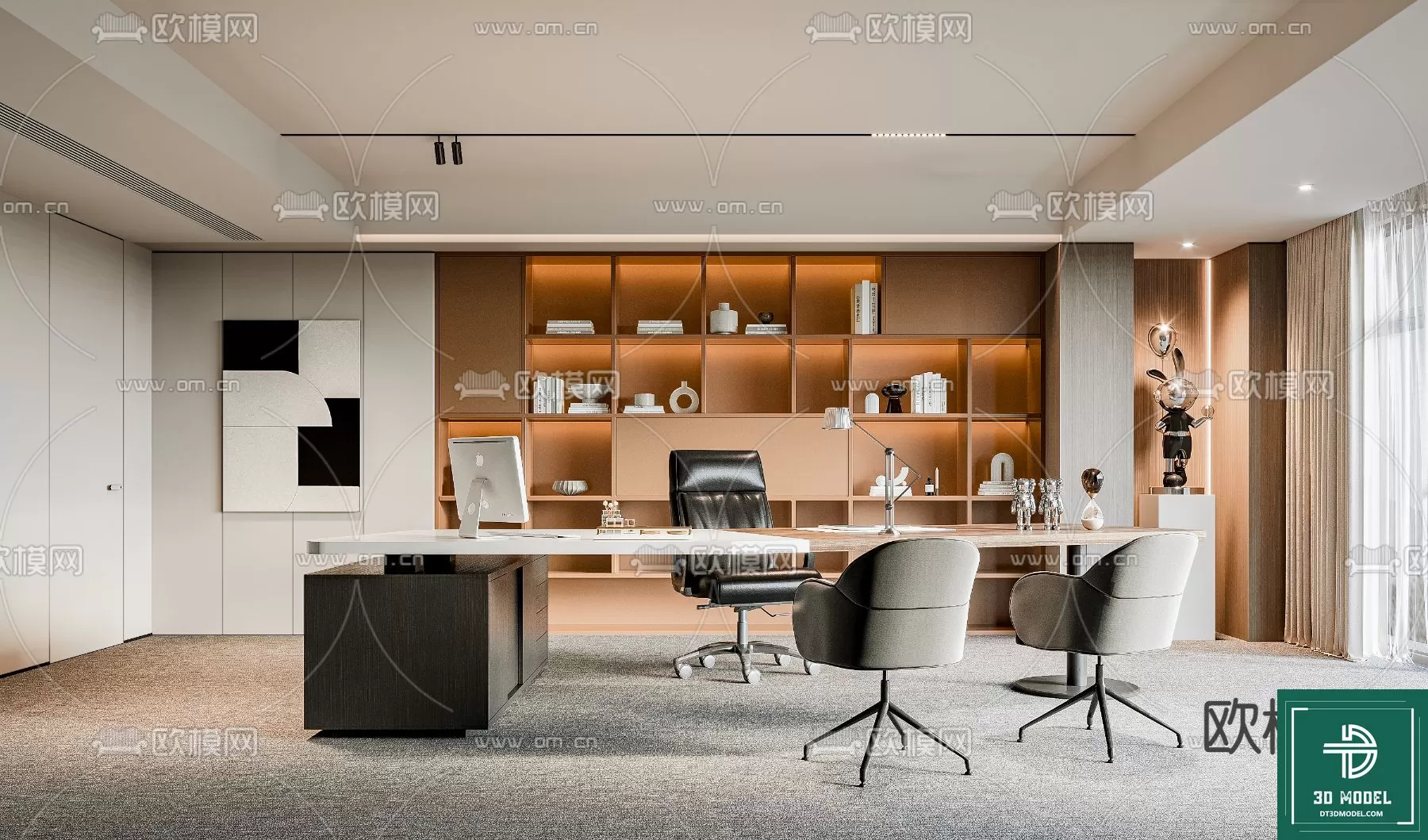 OFFICE ROOM FOR MANAGER – 3DMODEL – 065