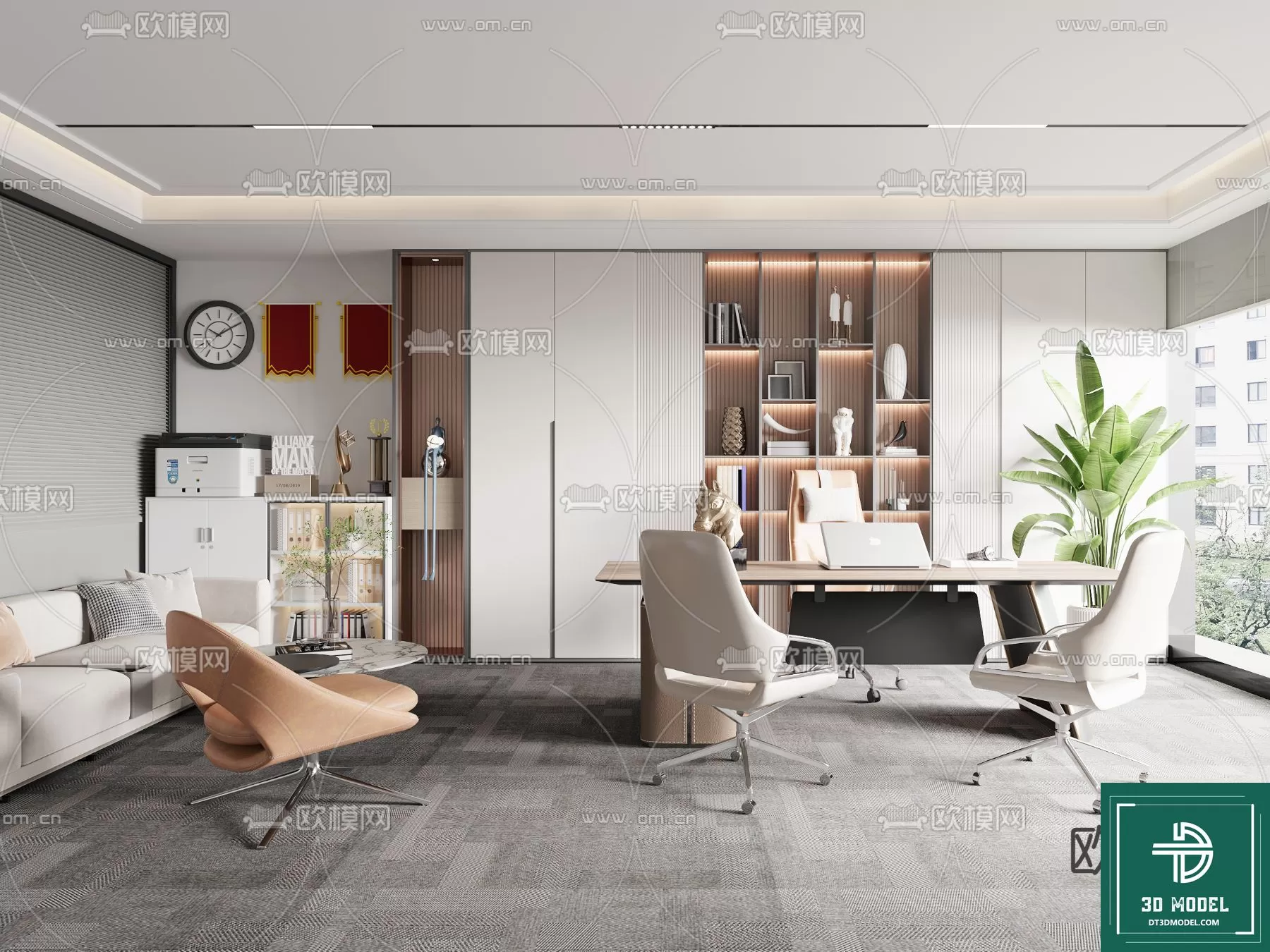 OFFICE ROOM FOR MANAGER – 3DMODEL – 070