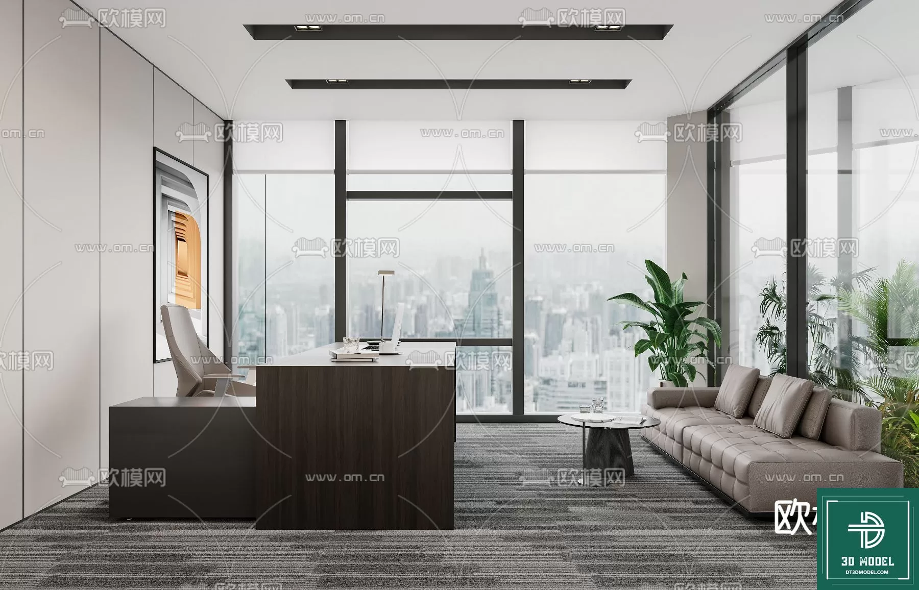 OFFICE ROOM FOR MANAGER – 3DMODEL – 079