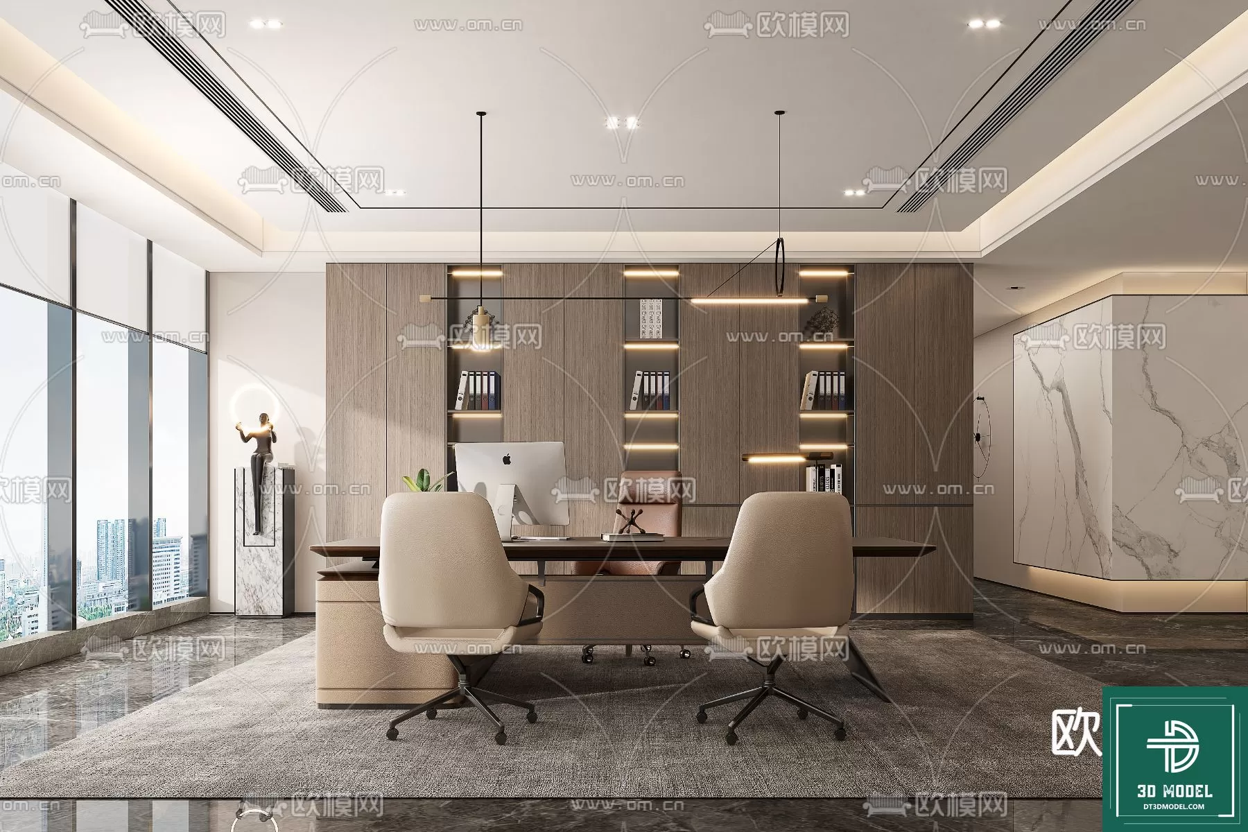 OFFICE ROOM FOR MANAGER – 3DMODEL – 083