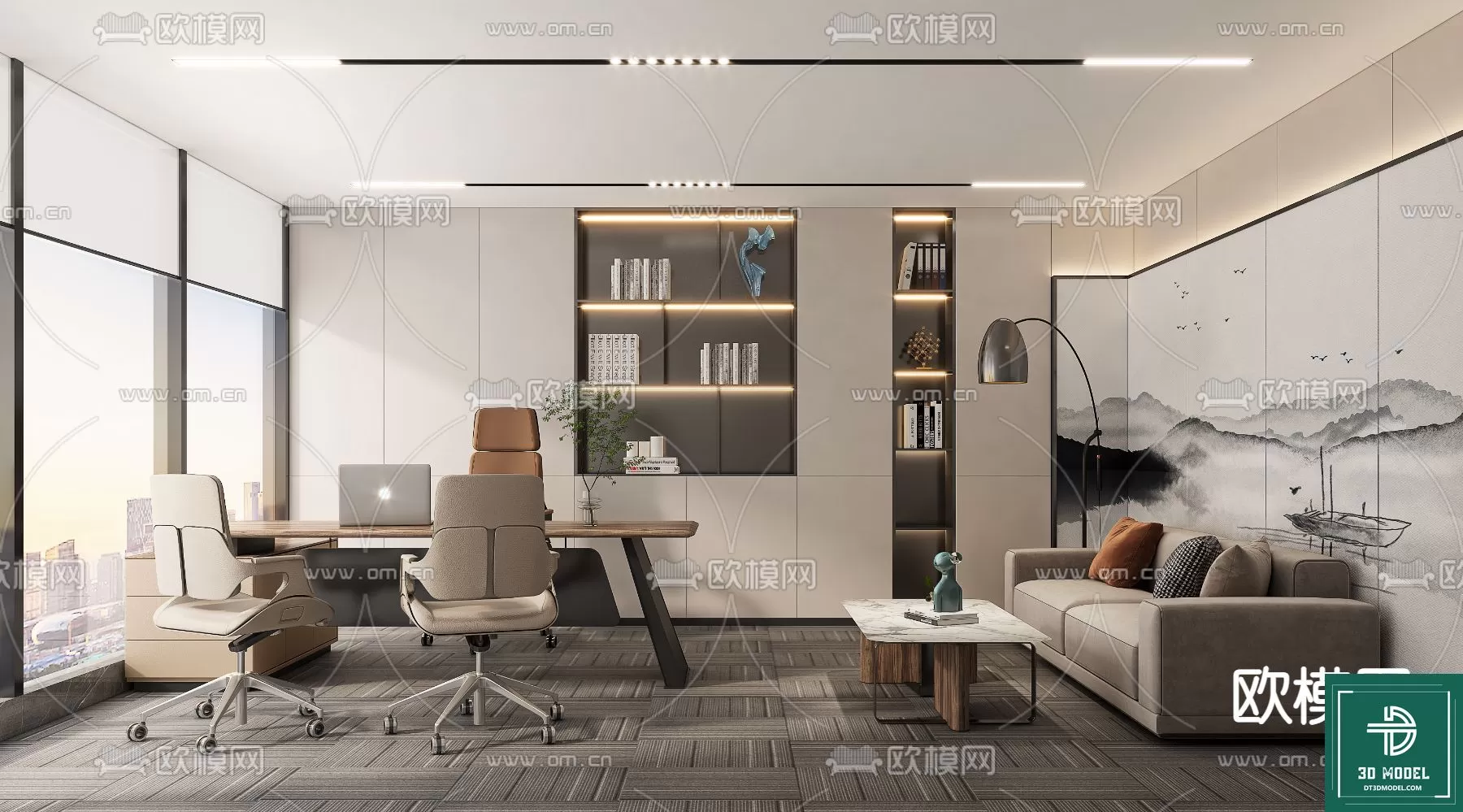 OFFICE ROOM FOR MANAGER – 3DMODEL – 085