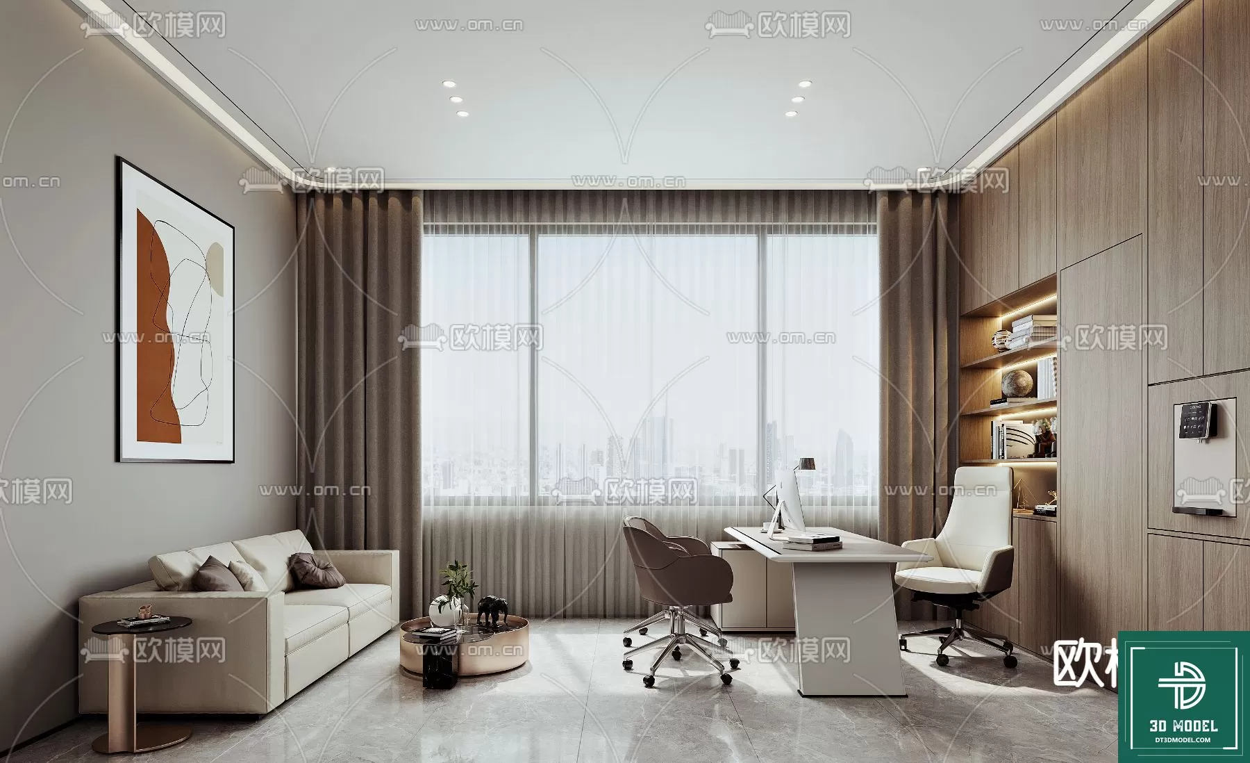 OFFICE ROOM FOR MANAGER – 3DMODEL – 087