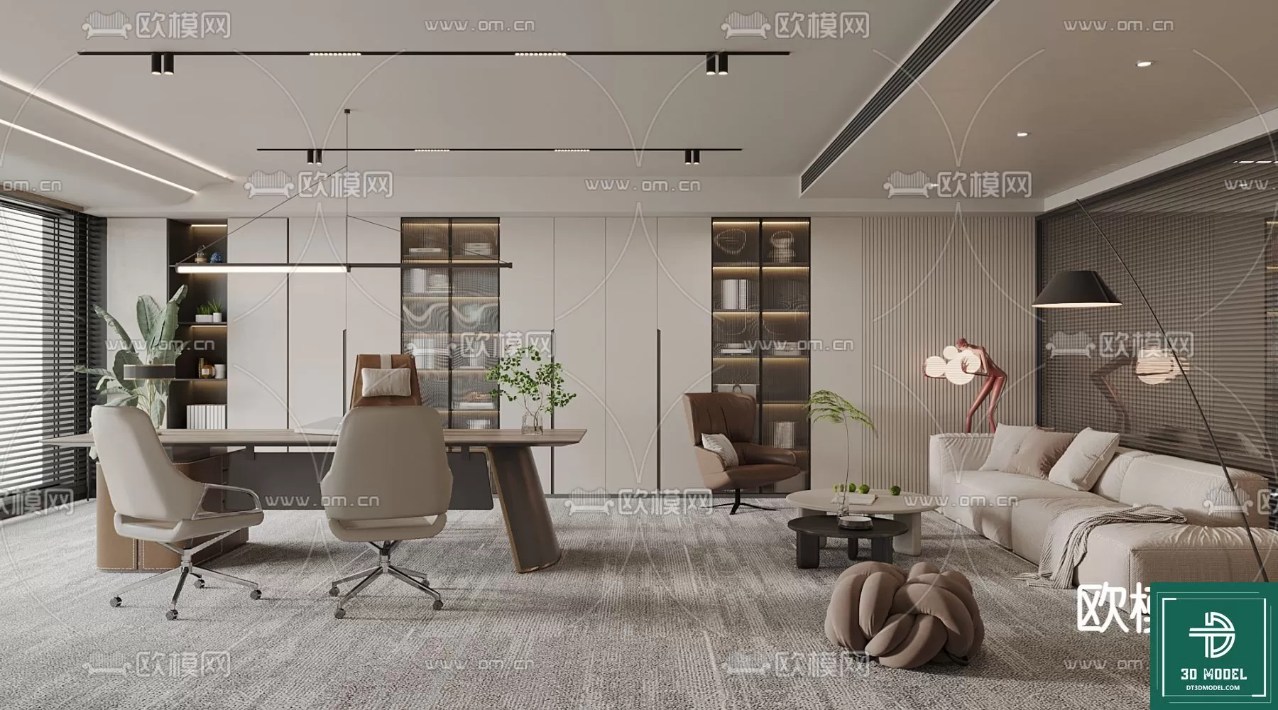 OFFICE ROOM FOR MANAGER – 3DMODEL – 091