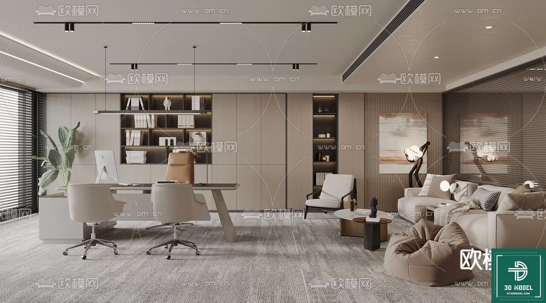 OFFICE ROOM FOR MANAGER – 3DMODEL – 094