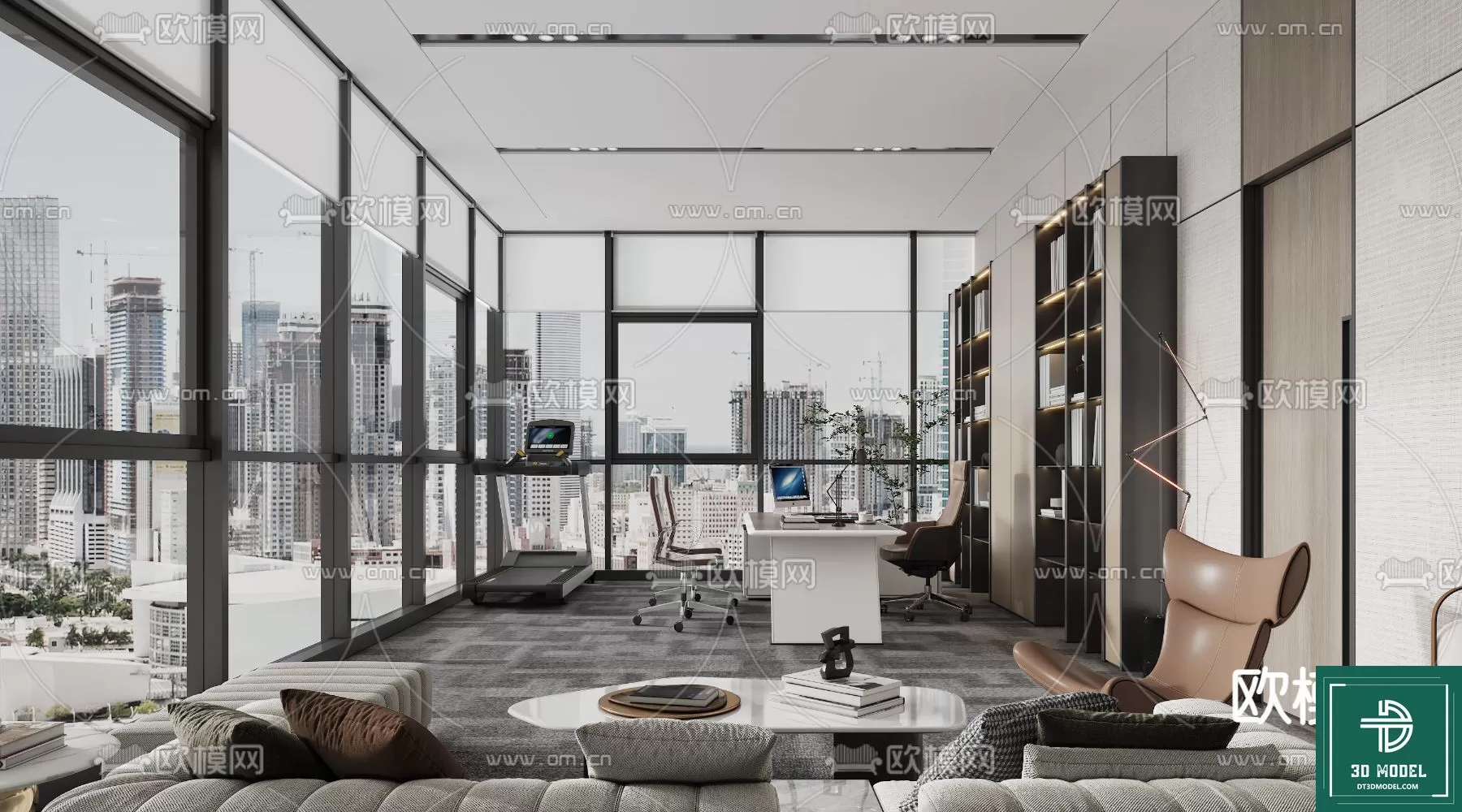 OFFICE ROOM FOR MANAGER – 3DMODEL – 096