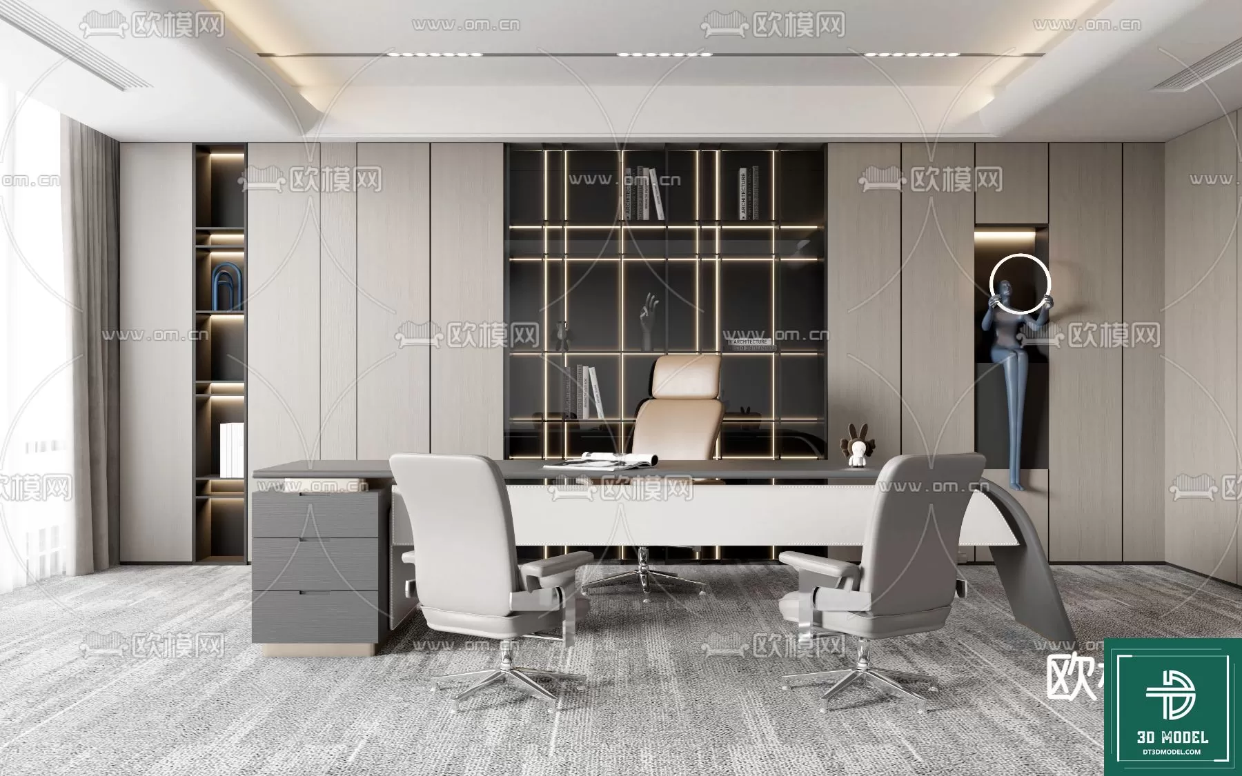 OFFICE ROOM FOR MANAGER – 3DMODEL – 100