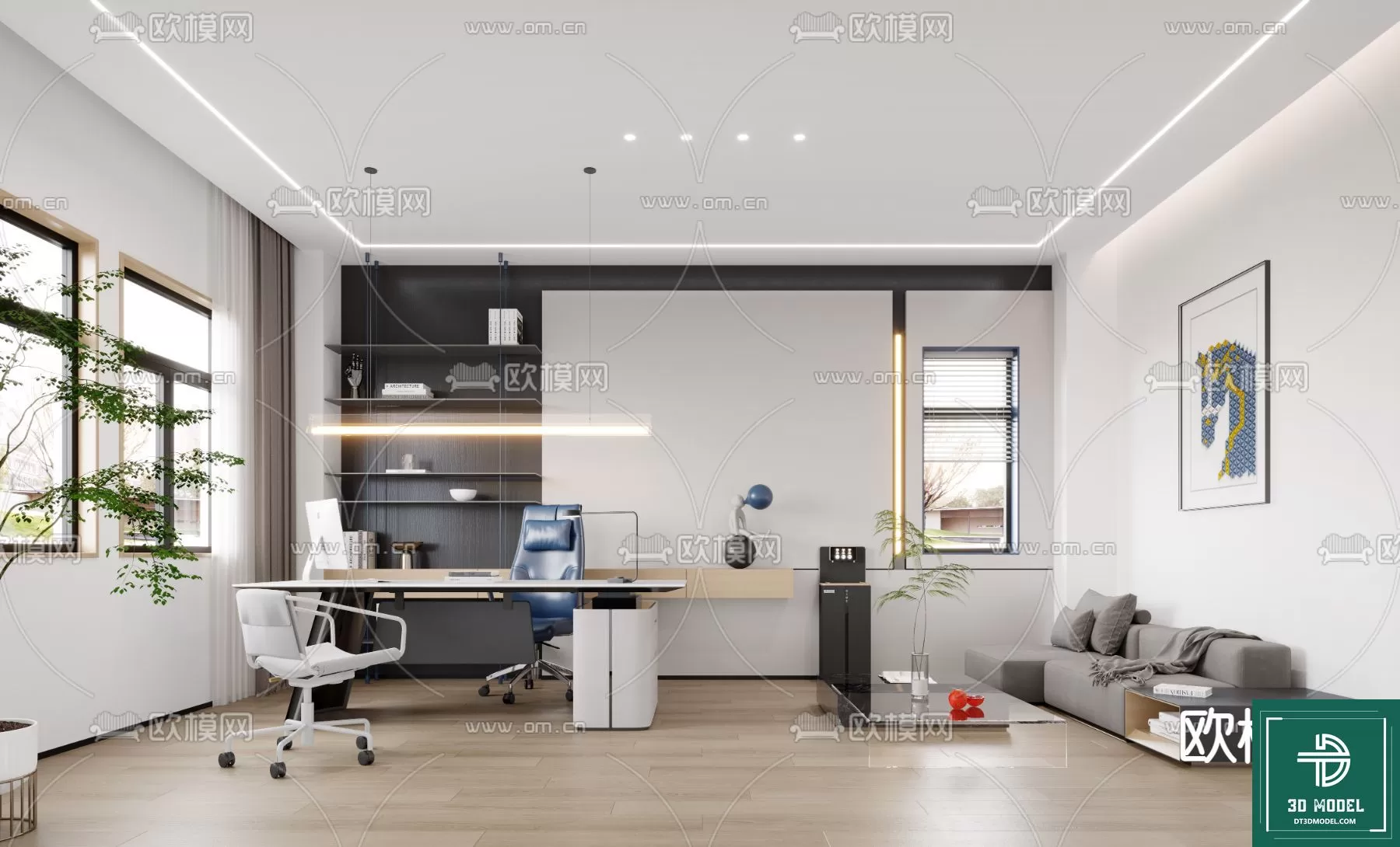 OFFICE ROOM FOR MANAGER – 3DMODEL – 105