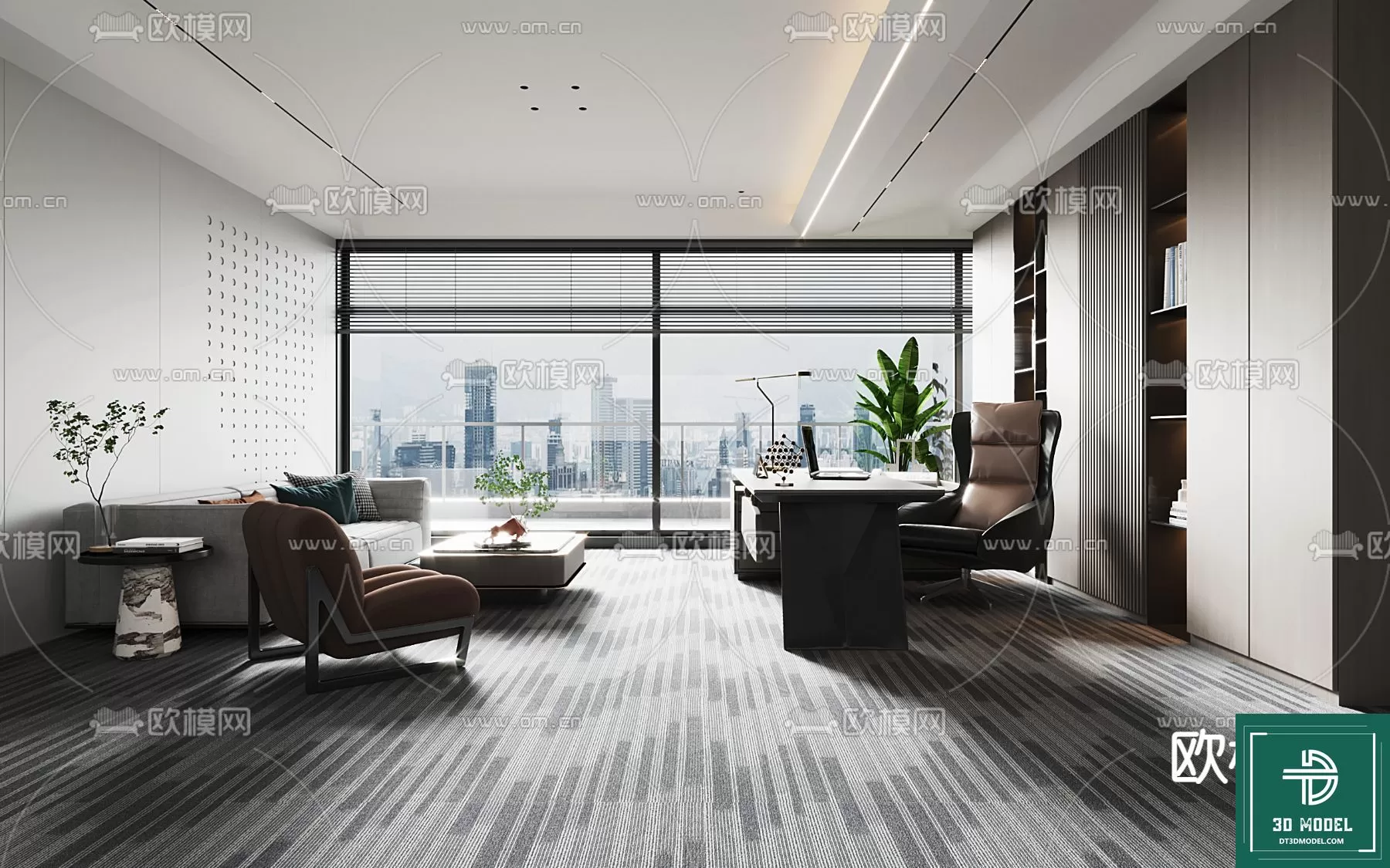 OFFICE ROOM FOR MANAGER – 3DMODEL – 107