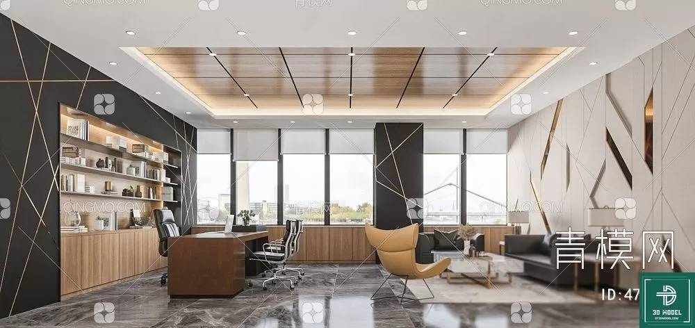 OFFICE ROOM FOR MANAGER – 3DMODEL – 125