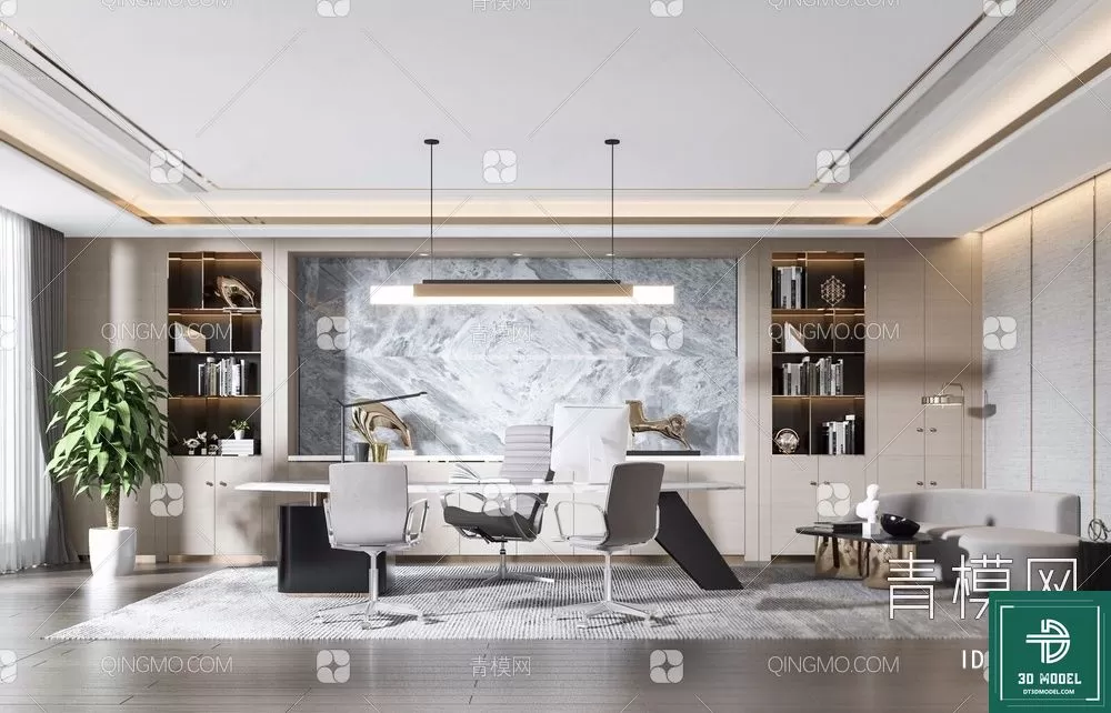 OFFICE ROOM FOR MANAGER – 3DMODEL – 128