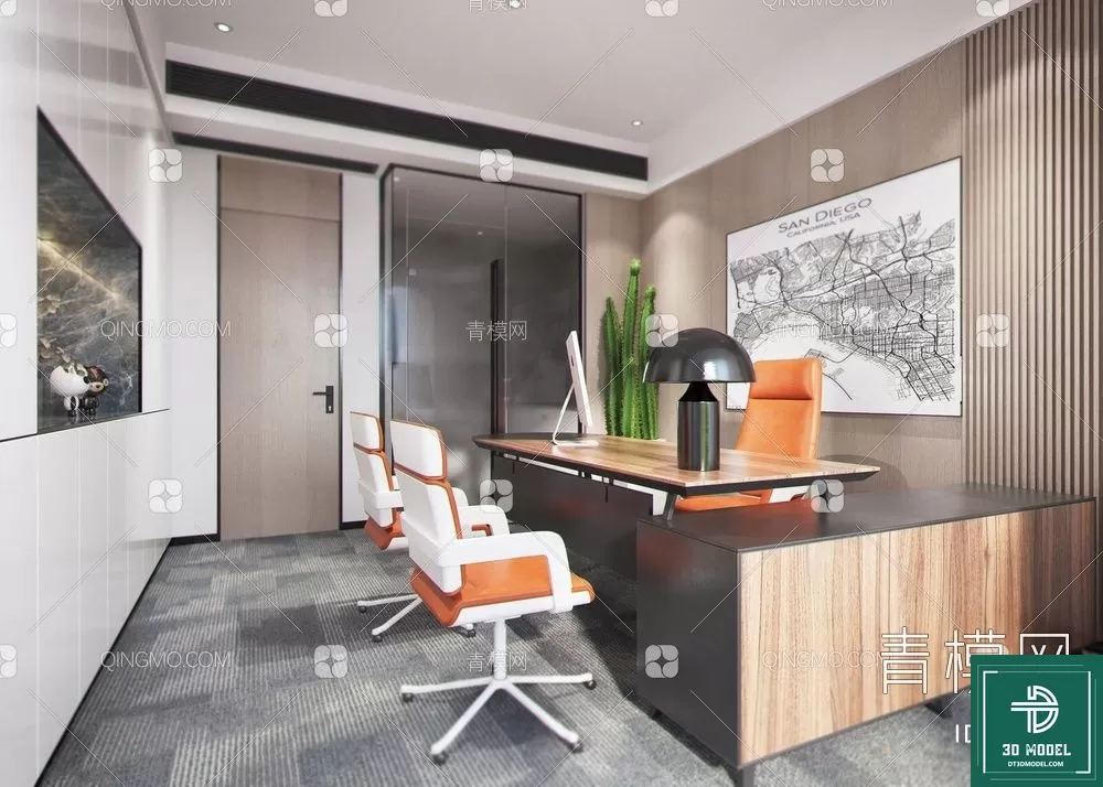 OFFICE ROOM FOR MANAGER – 3DMODEL – 137