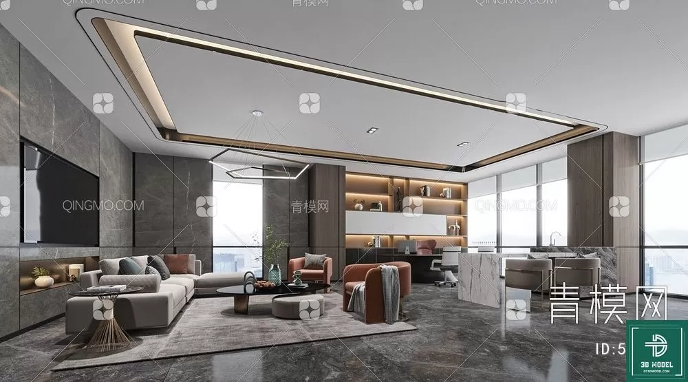 OFFICE ROOM FOR MANAGER – 3DMODEL – 138