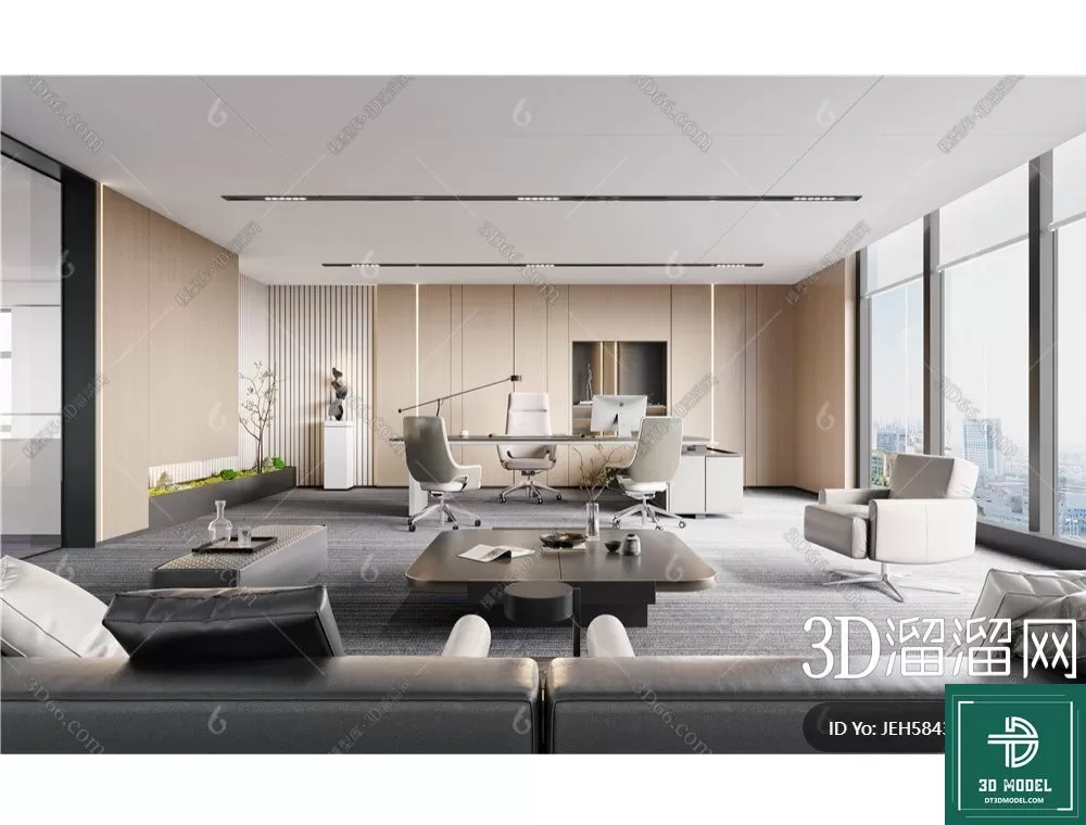 OFFICE ROOM FOR MANAGER – 3DMODEL – 152