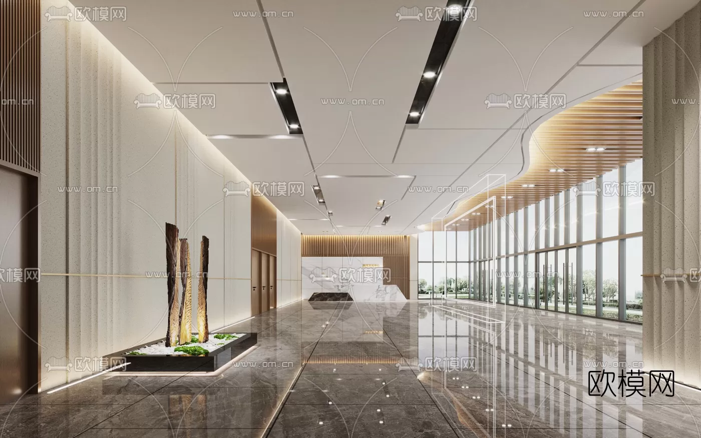 OFFICE LOBBY – 3D MODELS – 008