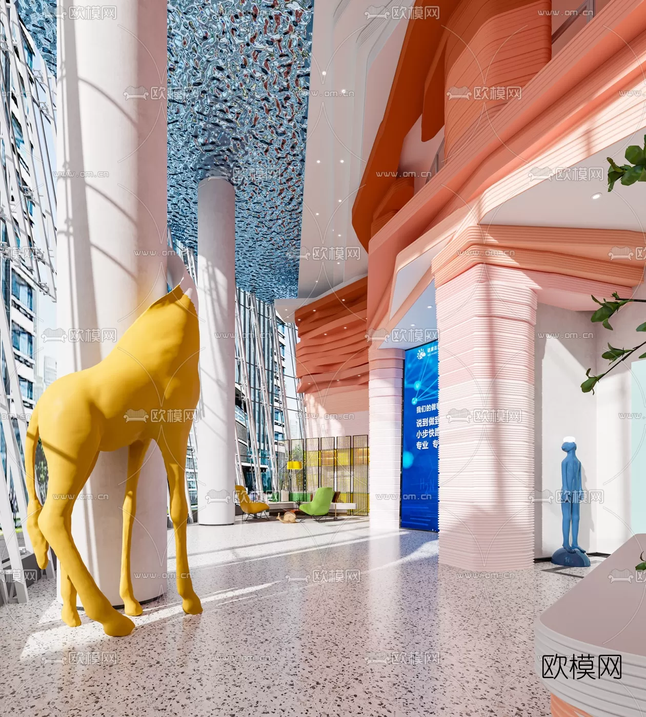 OFFICE LOBBY – 3D MODELS – 009