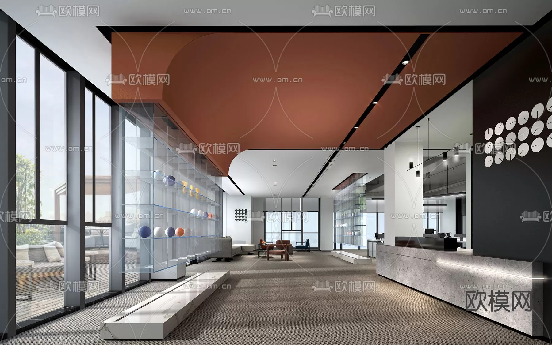 OFFICE LOBBY – 3D MODELS – 017 OFFICE LOBBY – 3D MODELS – 017