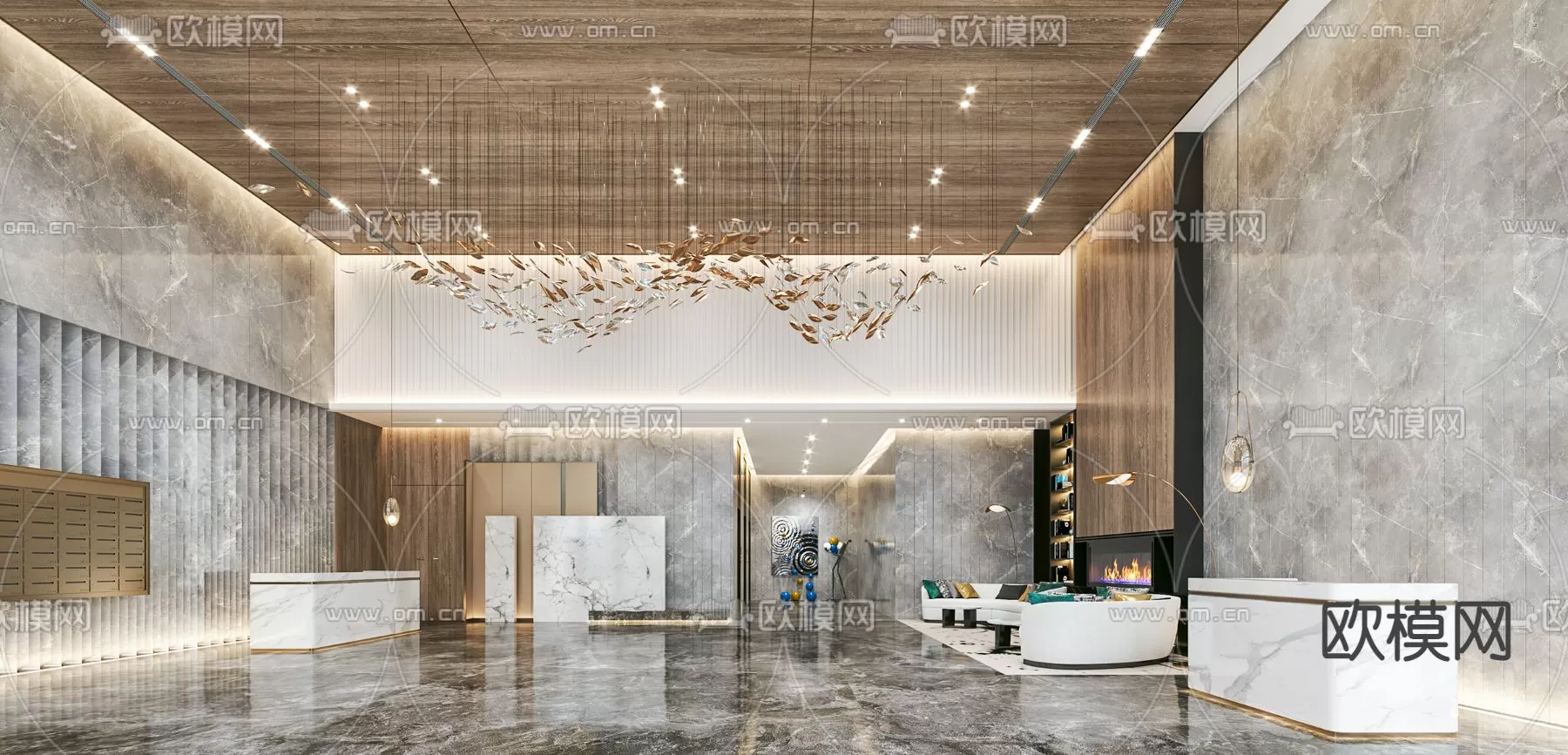 OFFICE LOBBY – 3D MODELS – 018 OFFICE LOBBY – 3D MODELS – 018