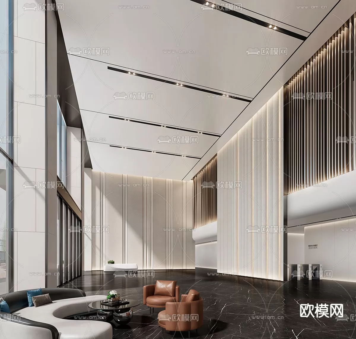 OFFICE LOBBY – 3D MODELS – 019 OFFICE LOBBY – 3D MODELS – 019