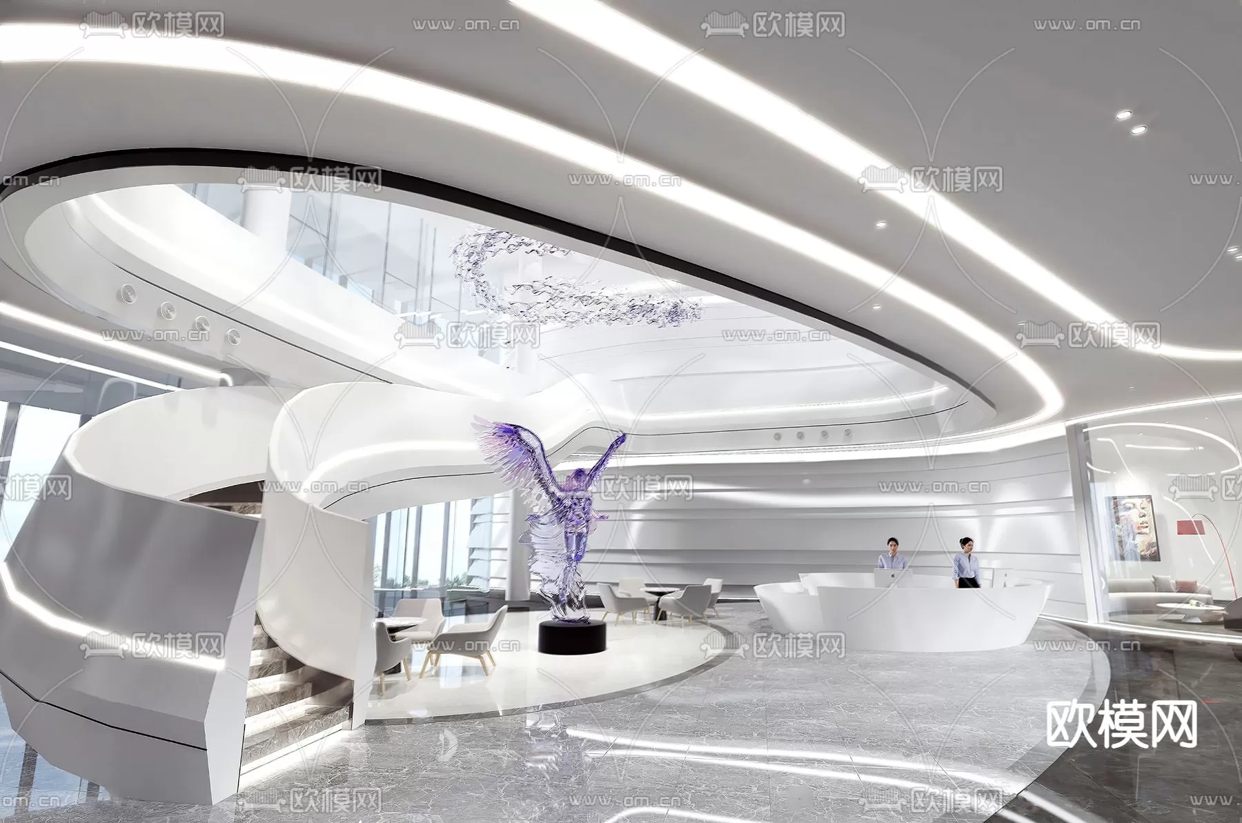 OFFICE LOBBY – 3D MODELS – 020 OFFICE LOBBY – 3D MODELS – 020