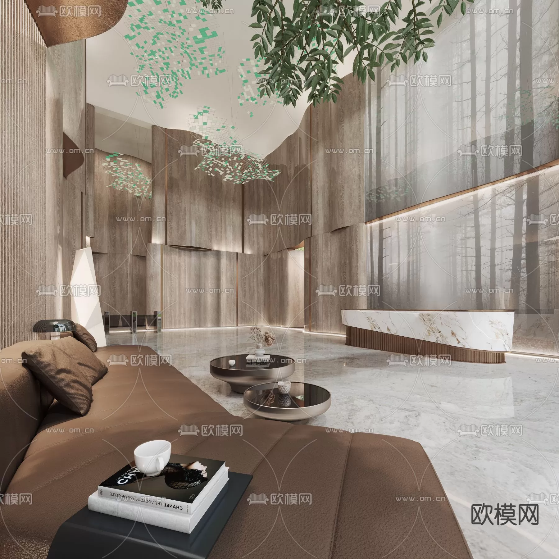 OFFICE LOBBY – 3D MODELS – 030 OFFICE LOBBY – 3D MODELS – 030