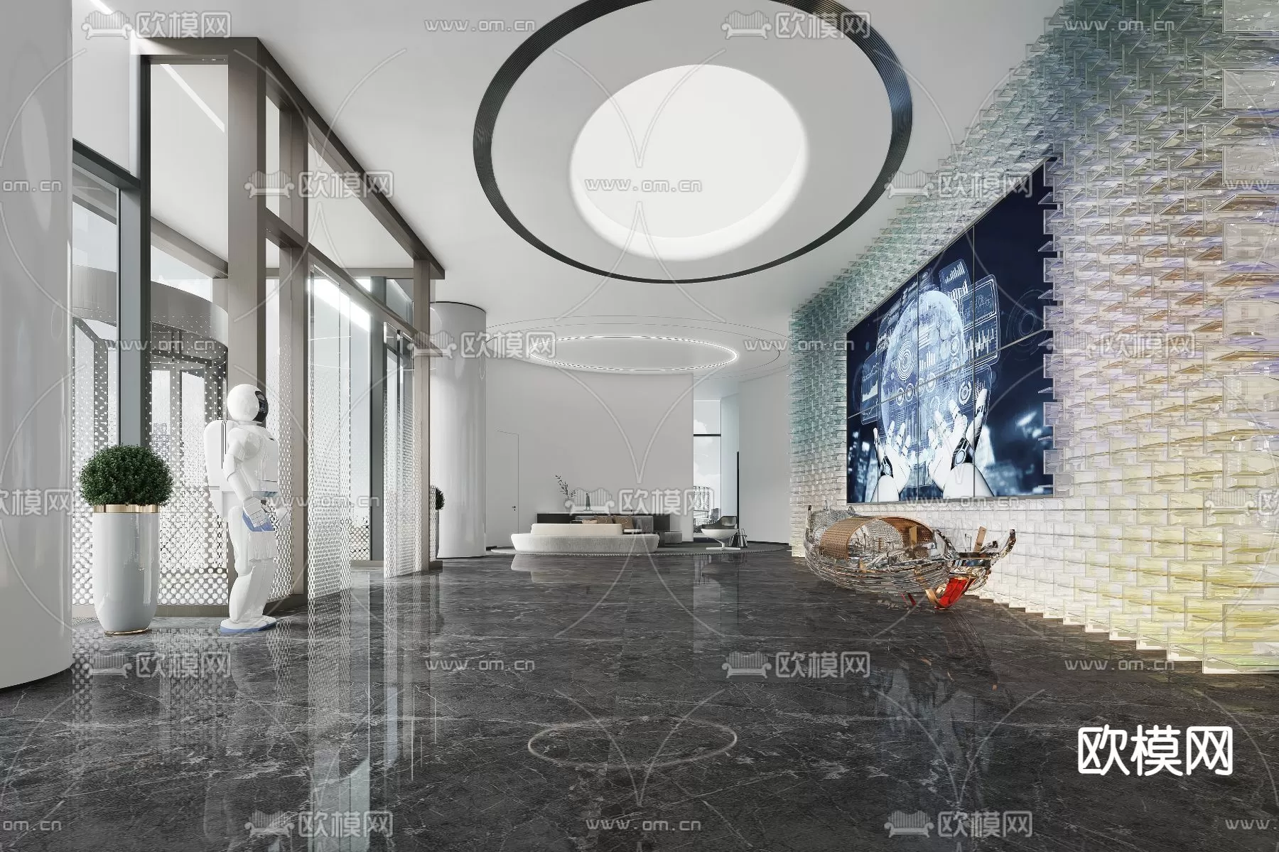 OFFICE LOBBY – 3D MODELS – 033 OFFICE LOBBY – 3D MODELS – 033