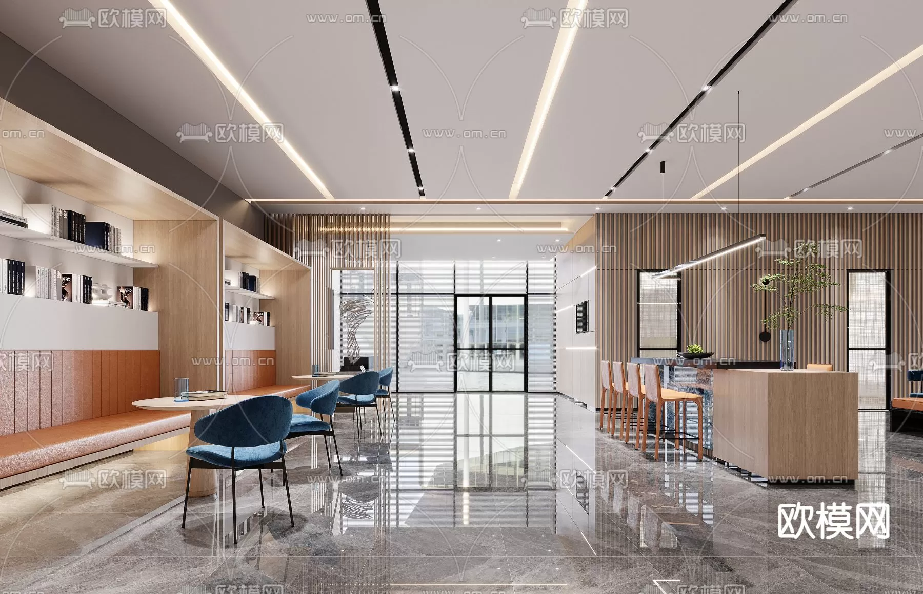 OFFICE LOBBY – 3D MODELS – 038 OFFICE LOBBY – 3D MODELS – 038