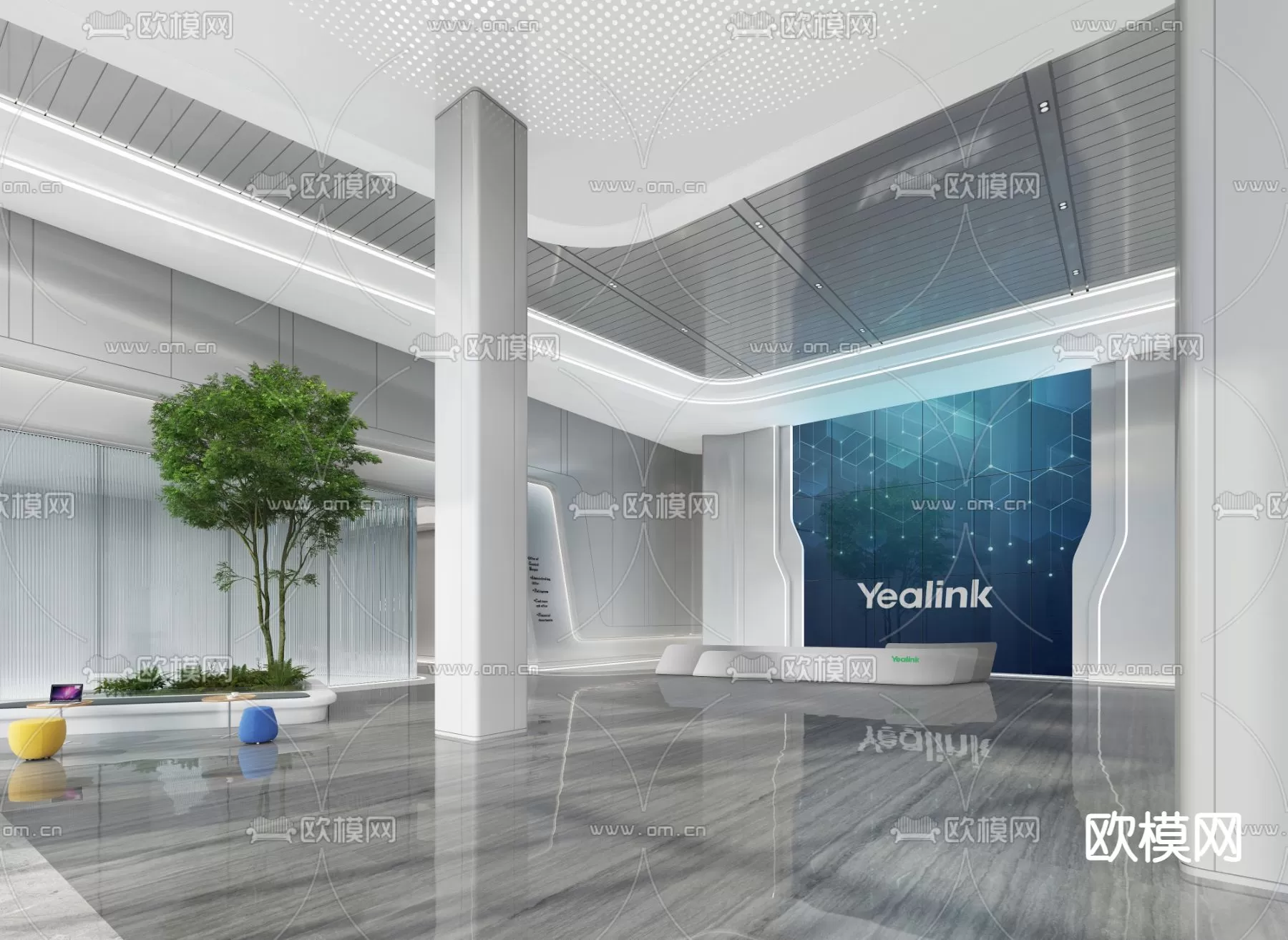 OFFICE LOBBY – 3D MODELS – 040 OFFICE LOBBY – 3D MODELS – 040