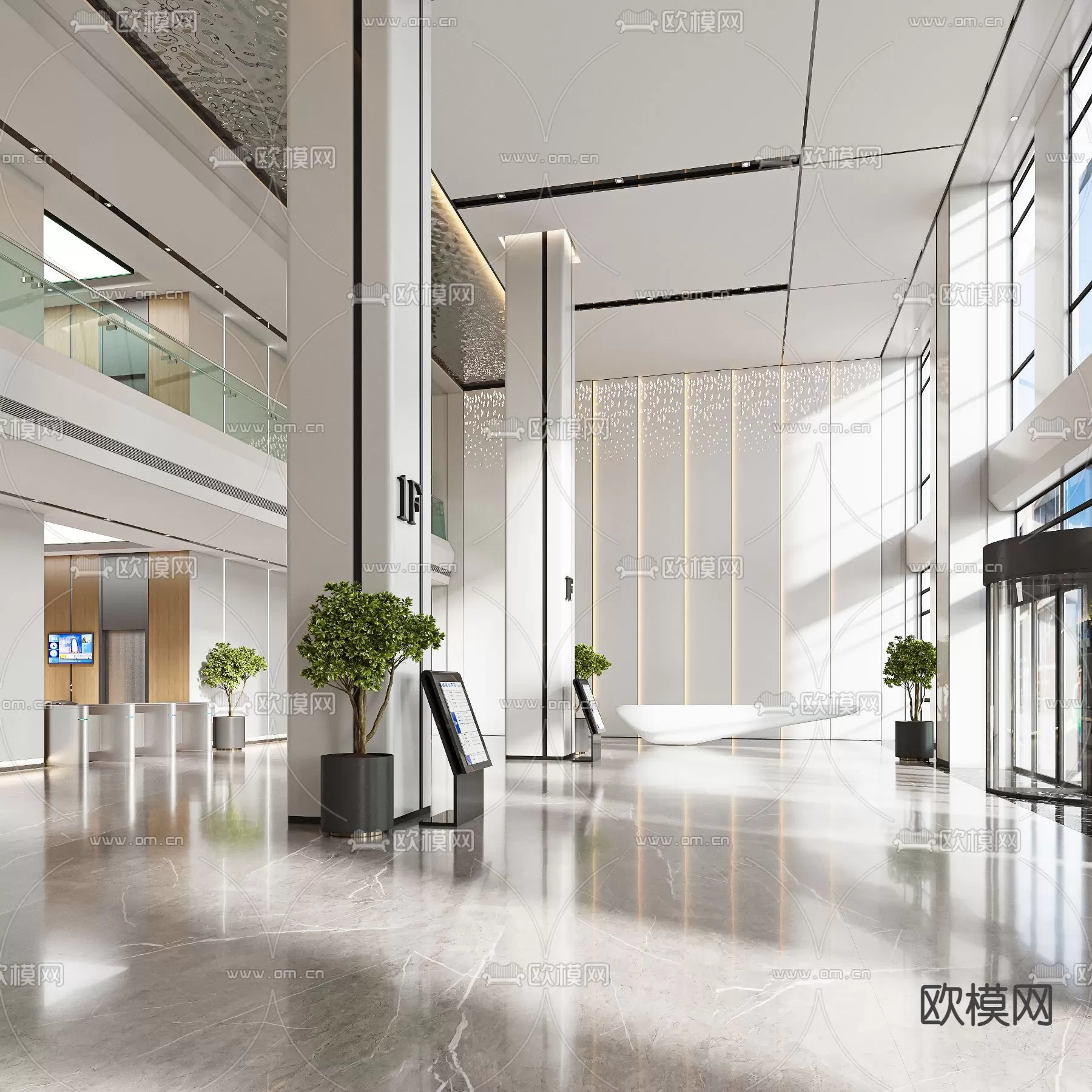 OFFICE LOBBY – 3D MODELS – 041 OFFICE LOBBY – 3D MODELS – 041