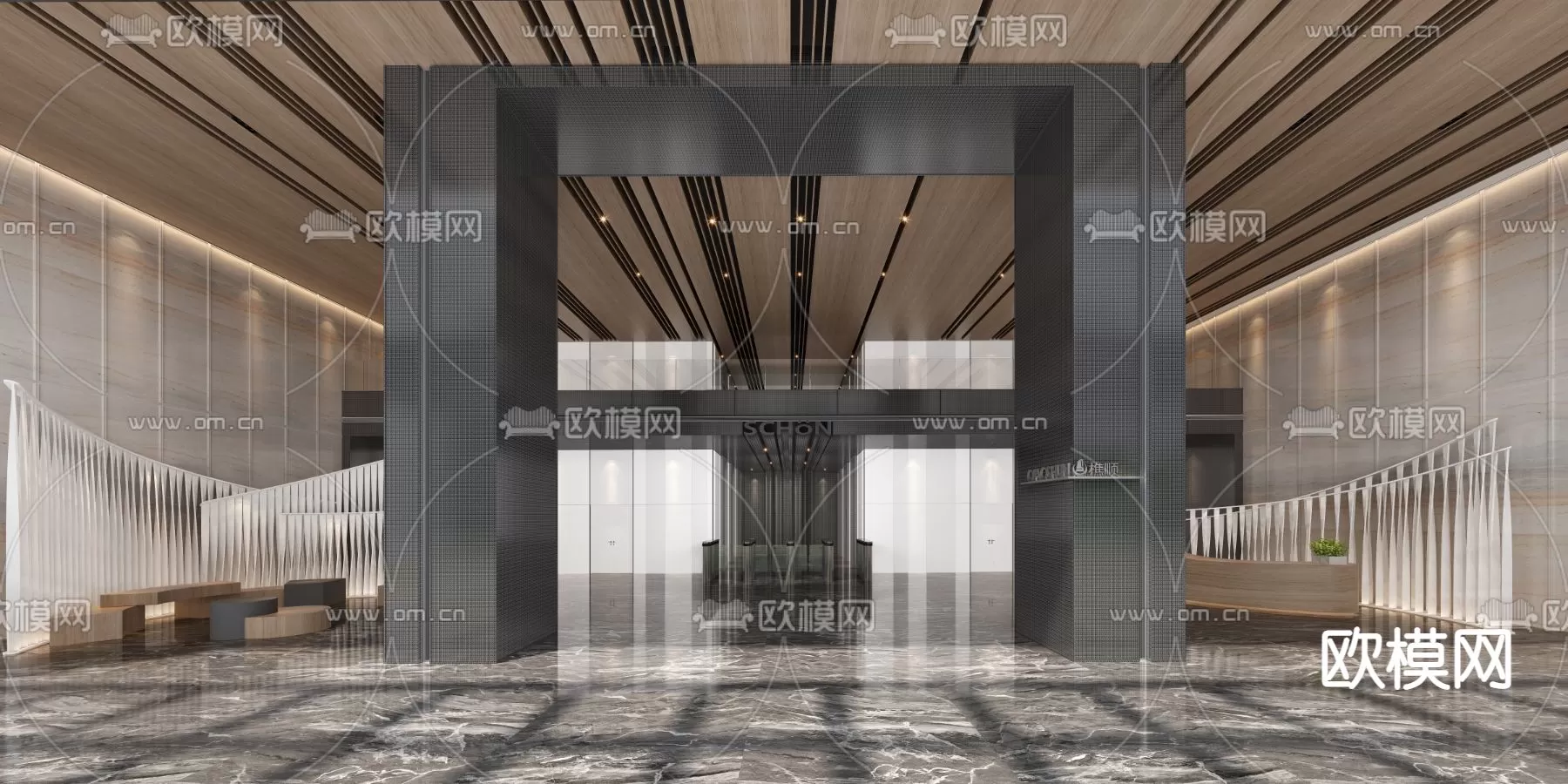 OFFICE LOBBY – 3D MODELS – 045 OFFICE LOBBY – 3D MODELS – 045