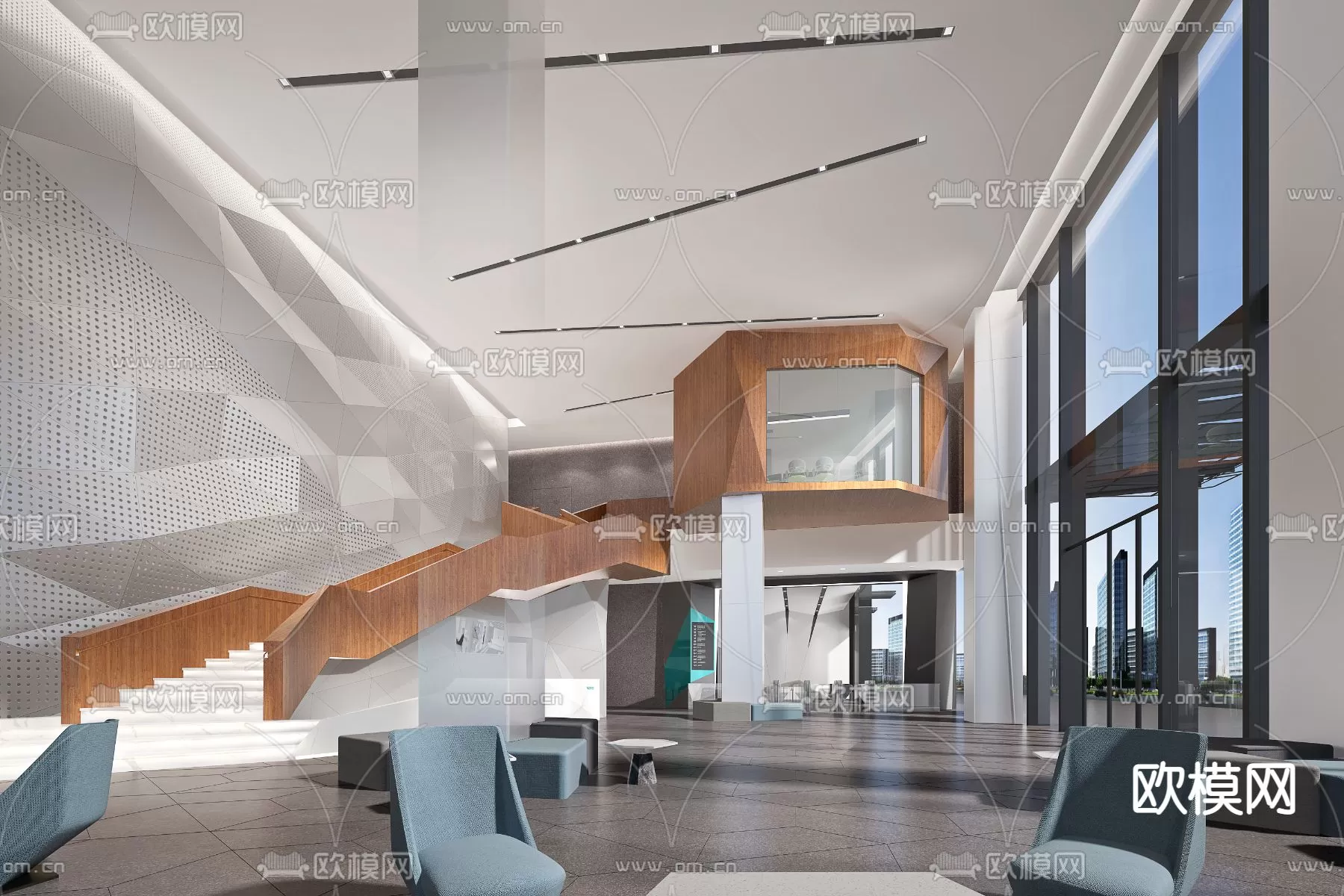 OFFICE LOBBY – 3D MODELS – 047 OFFICE LOBBY – 3D MODELS – 047