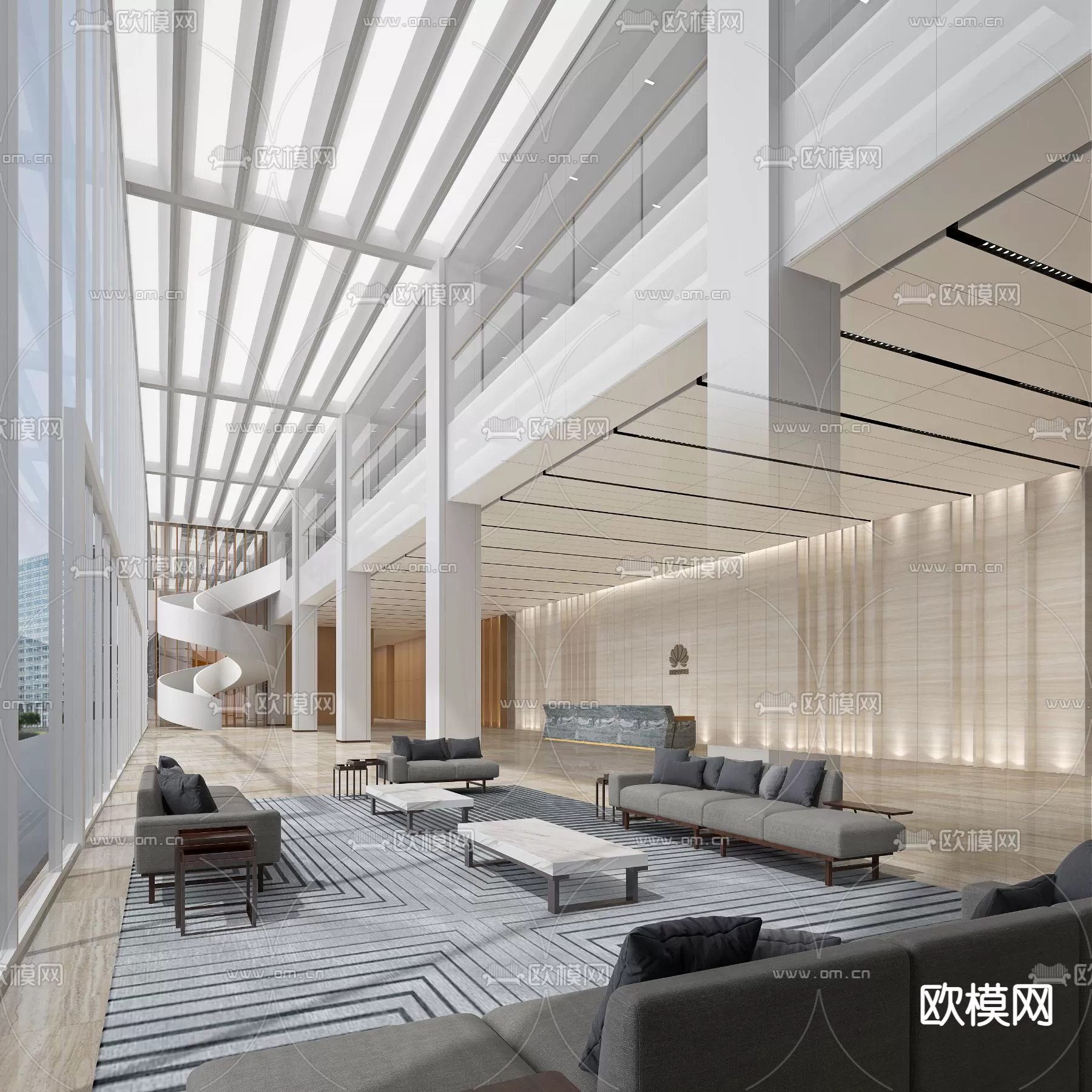 OFFICE LOBBY – 3D MODELS – 049 OFFICE LOBBY – 3D MODELS – 049