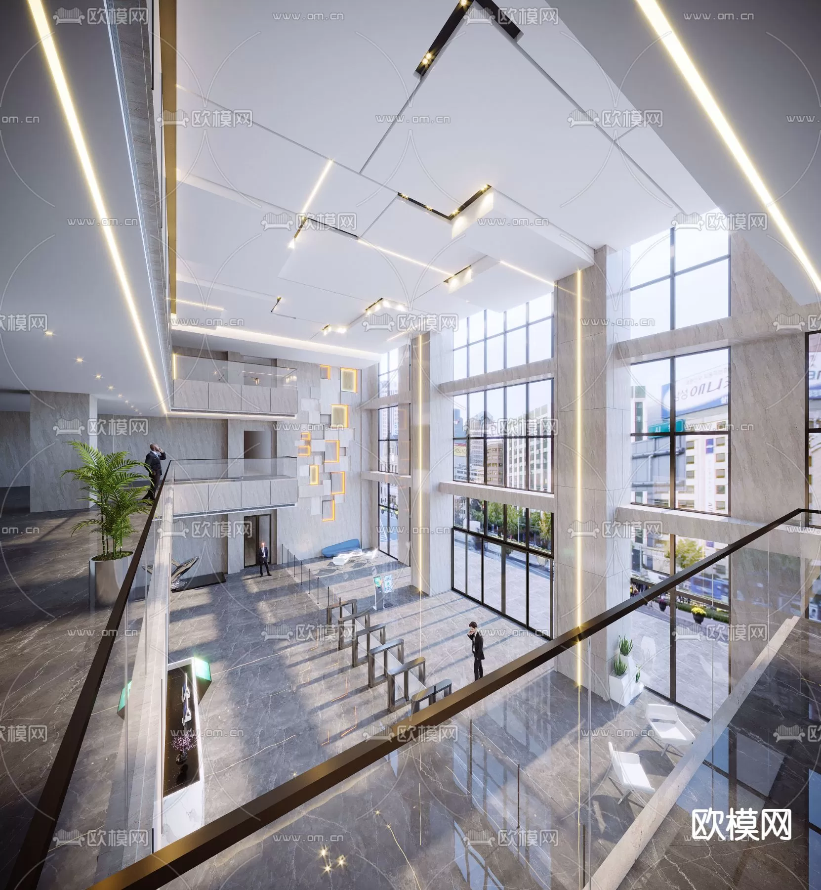 OFFICE LOBBY – 3D MODELS – 052 OFFICE LOBBY – 3D MODELS – 052