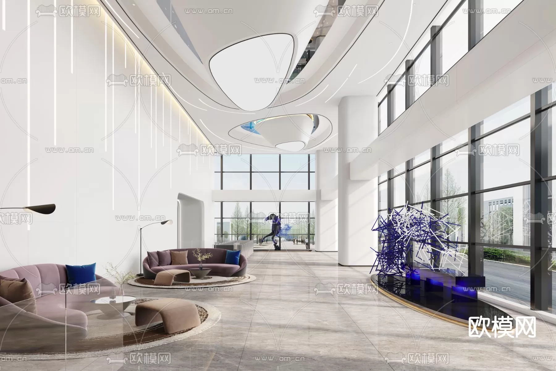 OFFICE LOBBY – 3D MODELS – 055 OFFICE LOBBY – 3D MODELS – 055