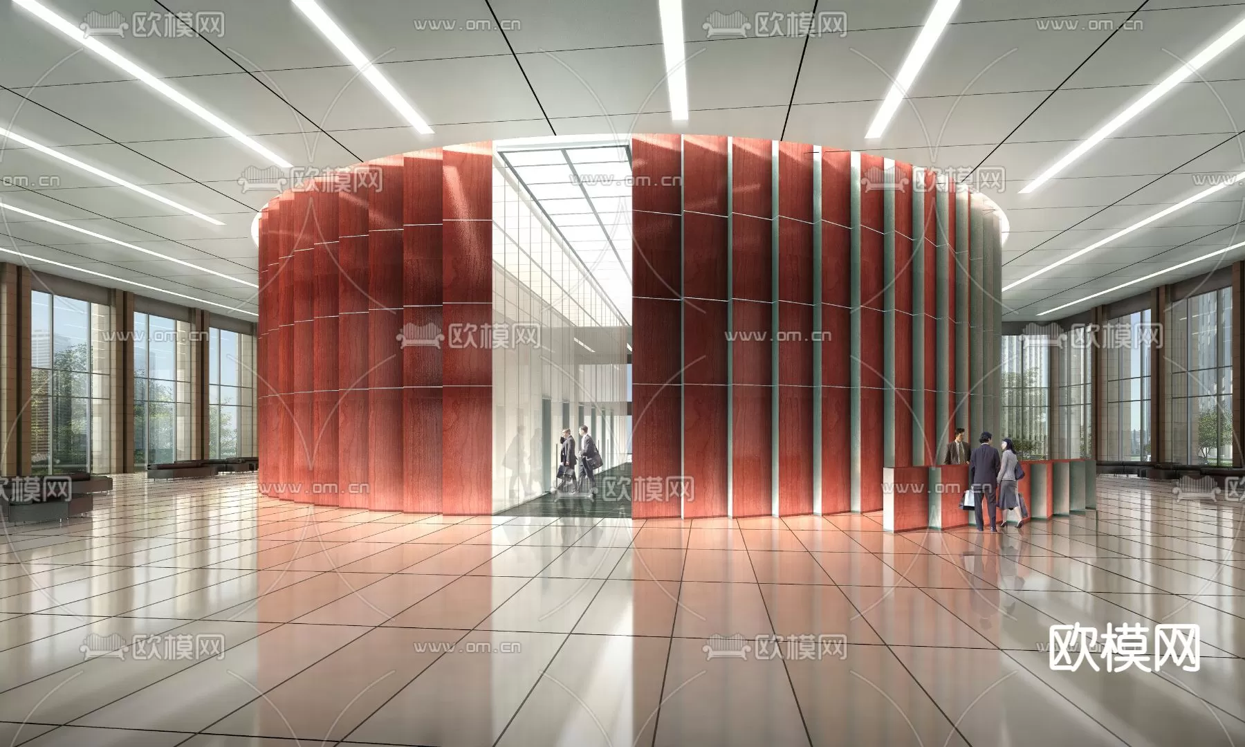 OFFICE LOBBY – 3D MODELS – 058 OFFICE LOBBY – 3D MODELS – 058