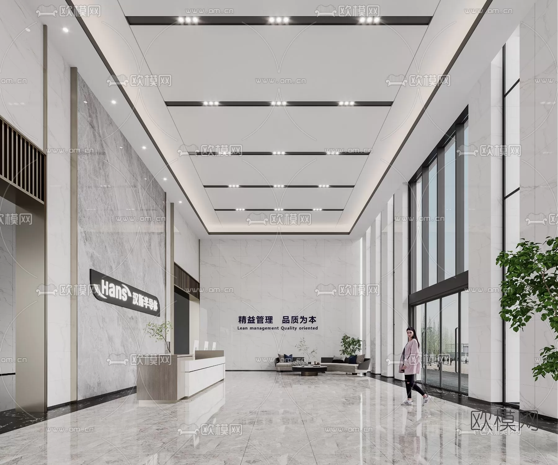 OFFICE LOBBY – 3D MODELS – 059 OFFICE LOBBY – 3D MODELS – 059