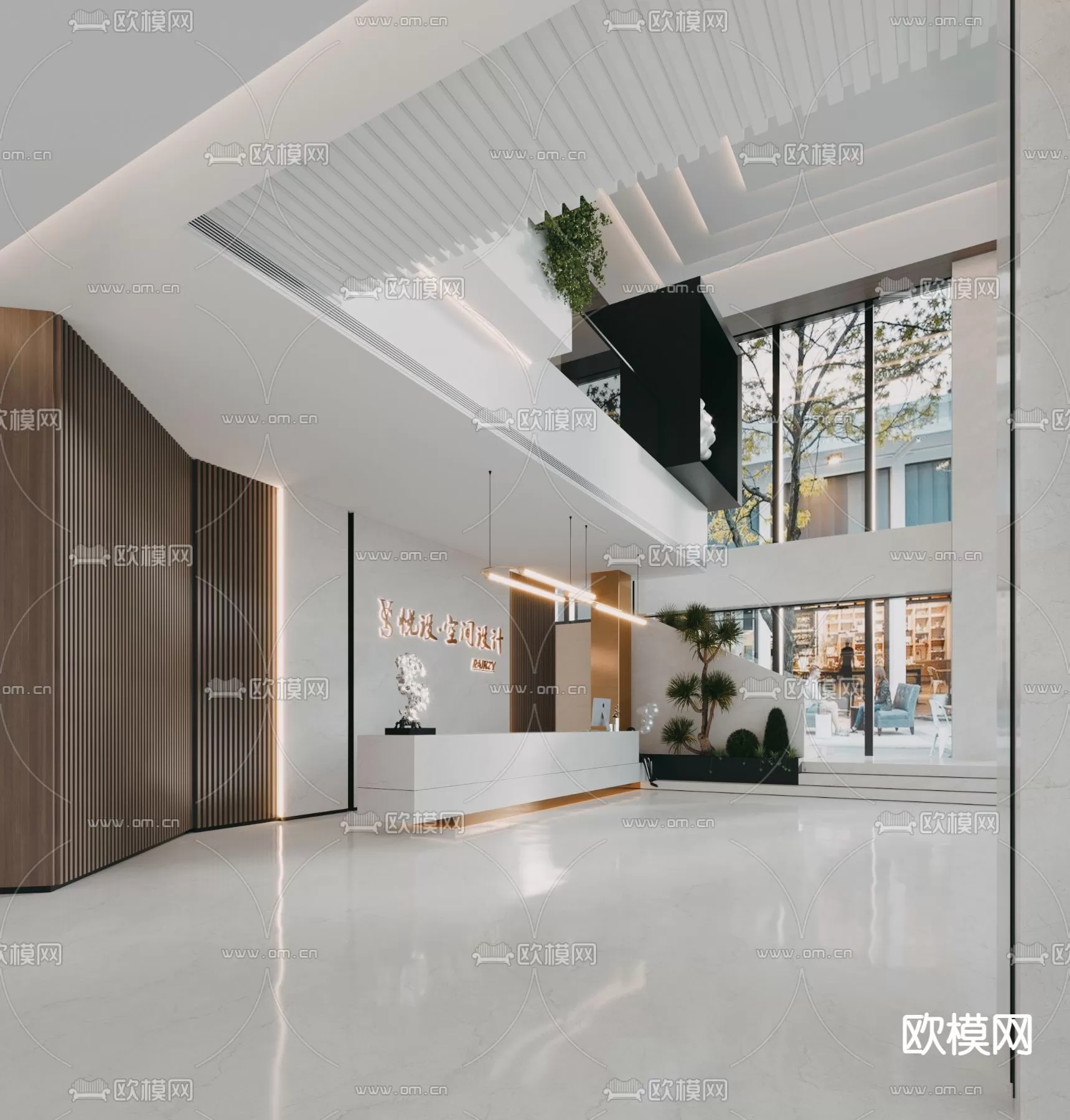 OFFICE LOBBY – 3D MODELS – 063 OFFICE LOBBY – 3D MODELS – 063